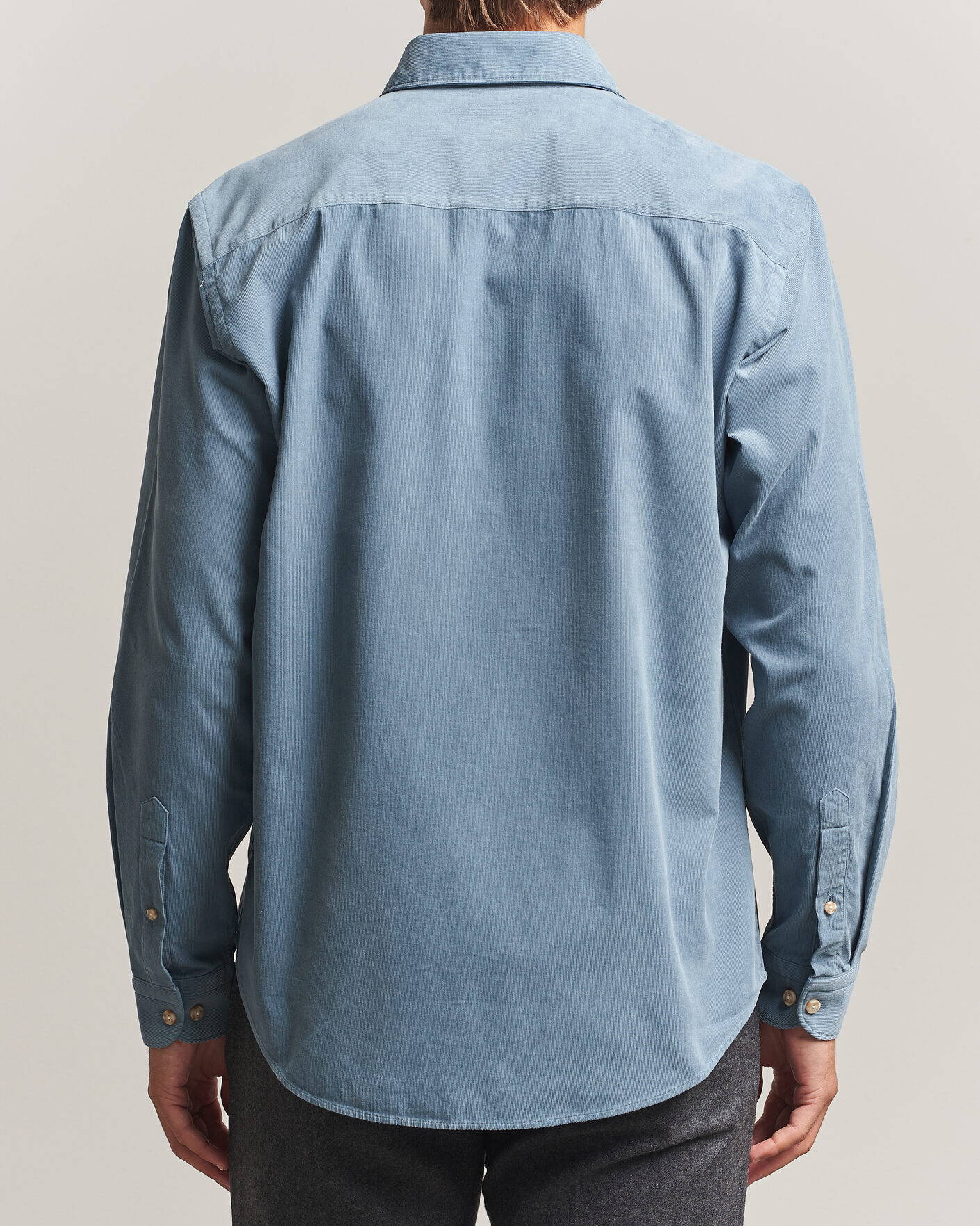 Herre | Skjorter | Eton | Casual Fit Corduroy Shirt Blue