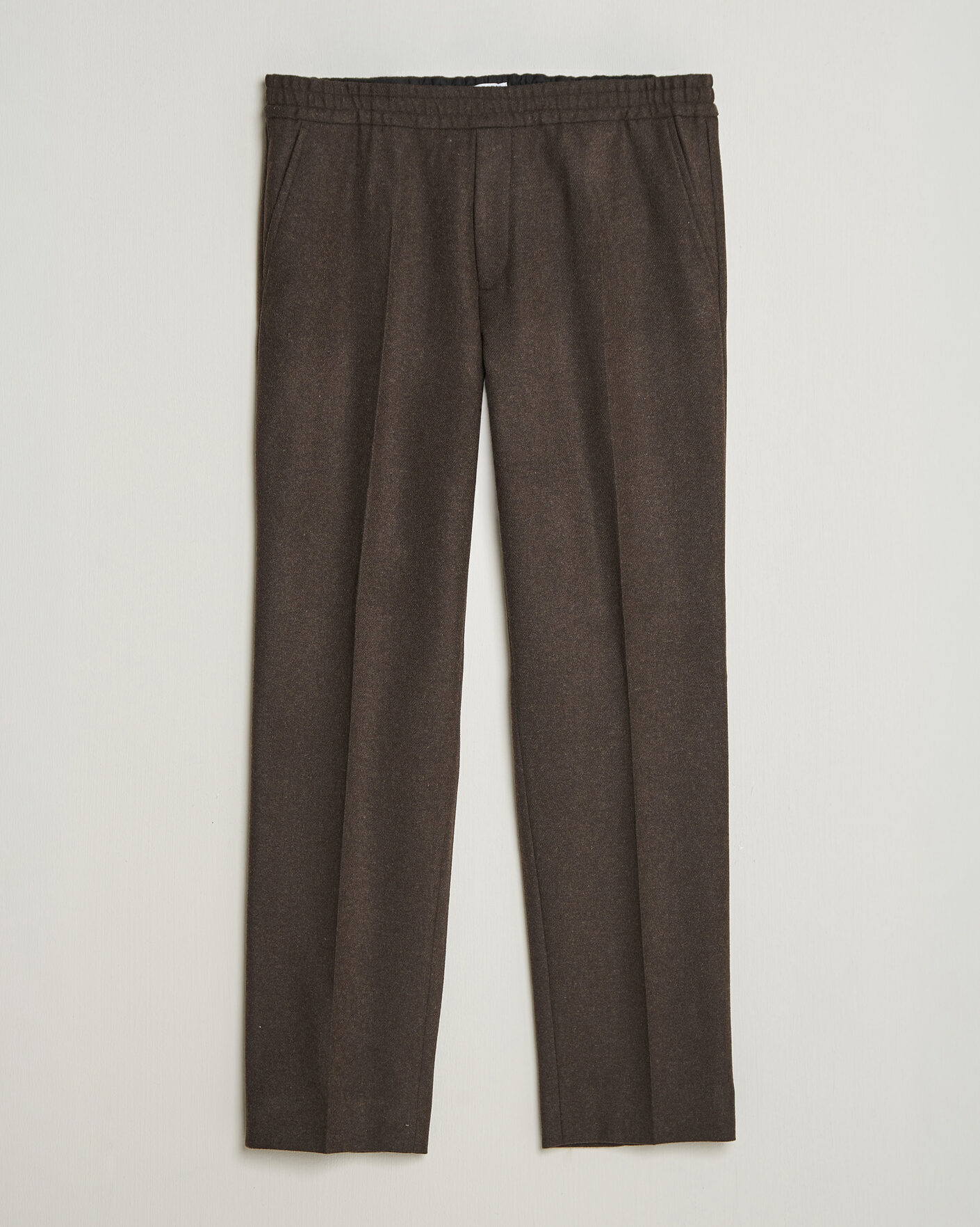 Herre | Bukser | Filippa K | Theo Relaxed Flannel Trousers Walnut Brown