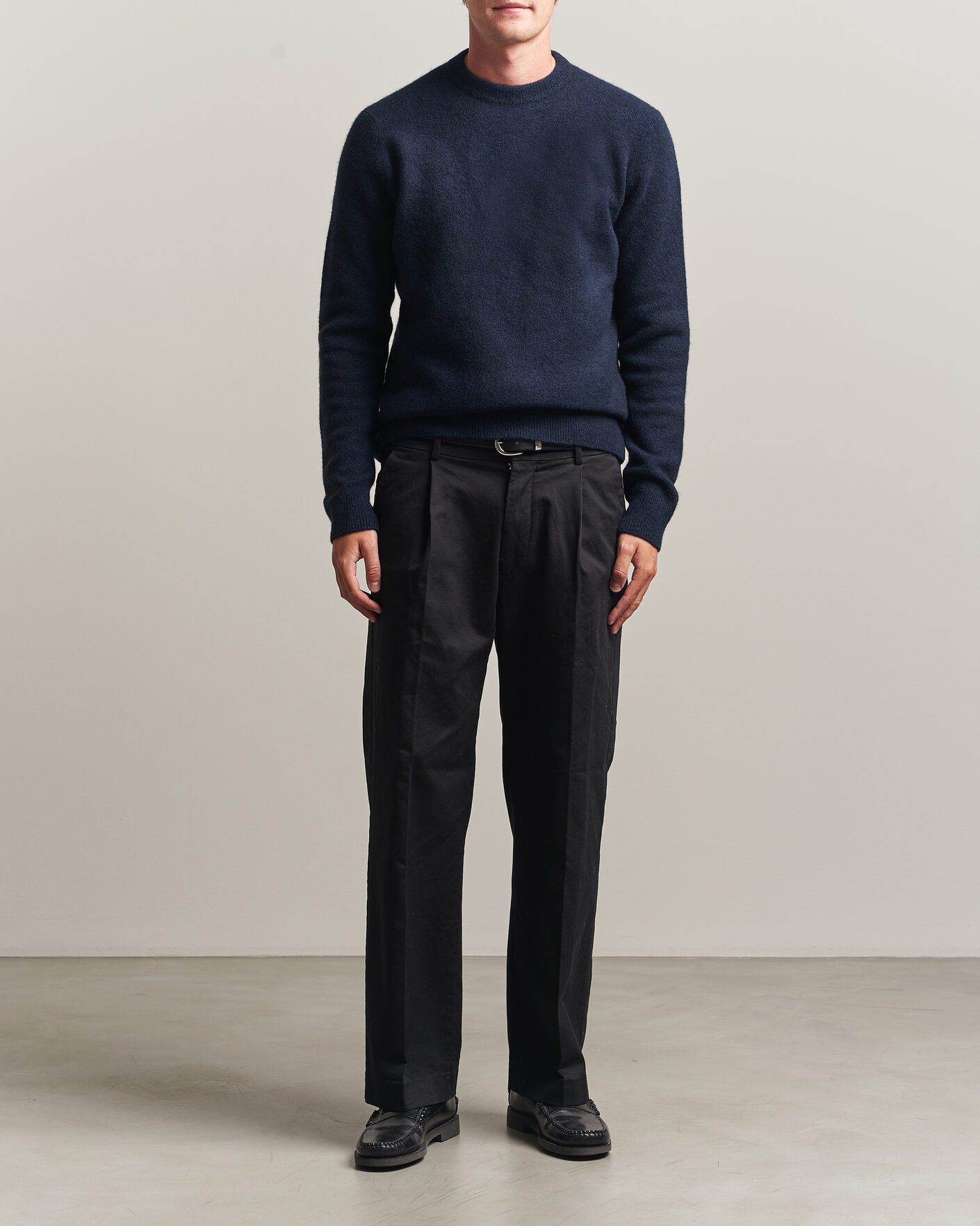 Herre | Gensere | Filippa K | Yak Knitted Sweater Navy
