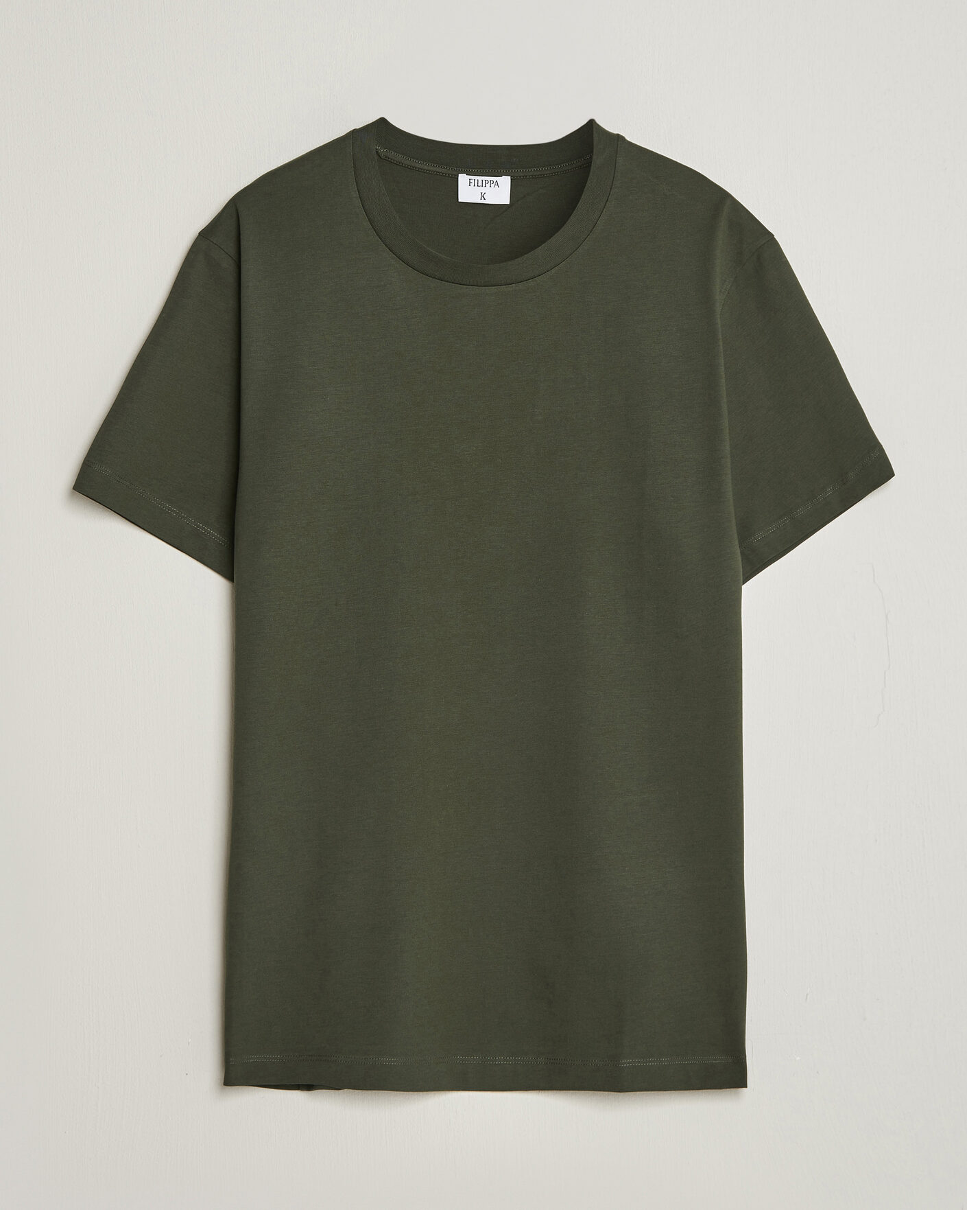 Herre | T-Shirts | Filippa K | Filip Crew Neck T-Shirt Night Green