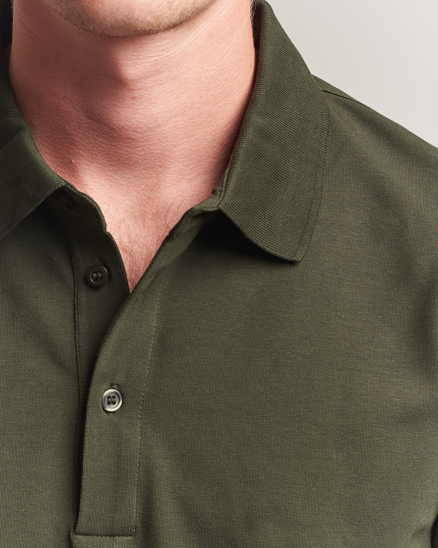 Herre | Pikéer | Filippa K | Luke Lycra Polo Shirt Night Green