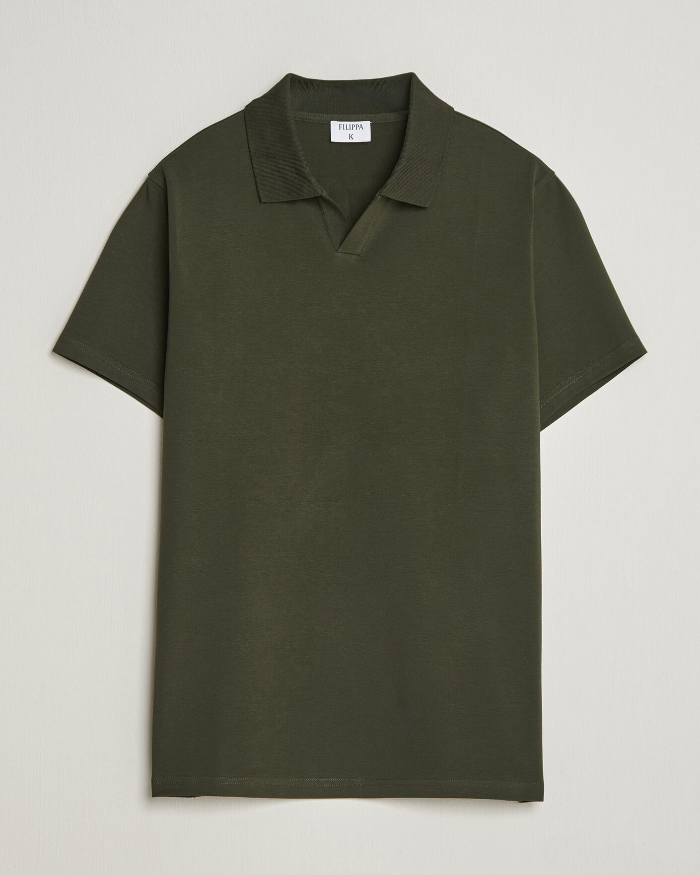 Herre | Pikéer | Filippa K | Soft Lycra Polo T-Shirt Night Green