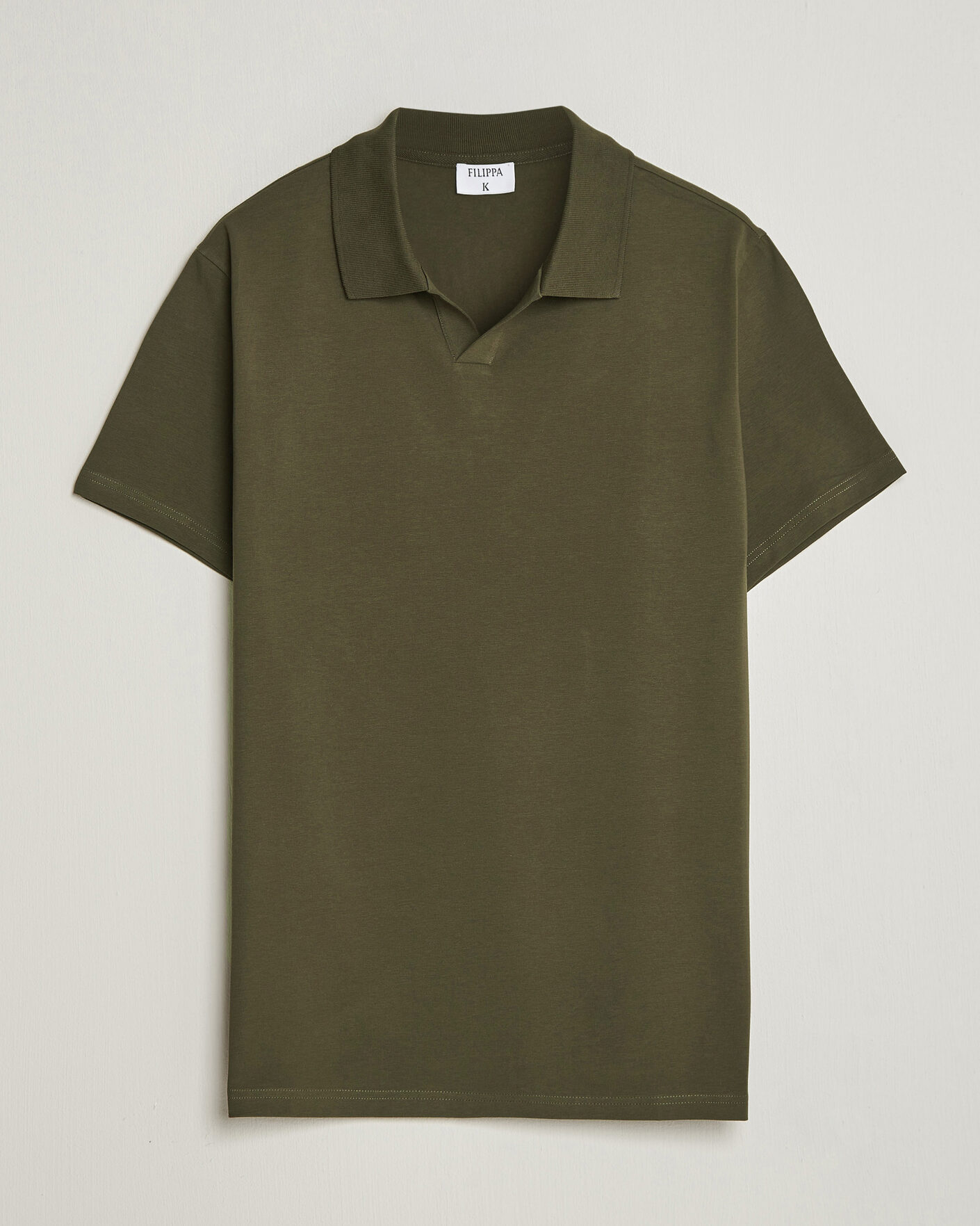 Herre | Pikéer | Filippa K | Soft Lycra Polo T-Shirt Ebony Brown