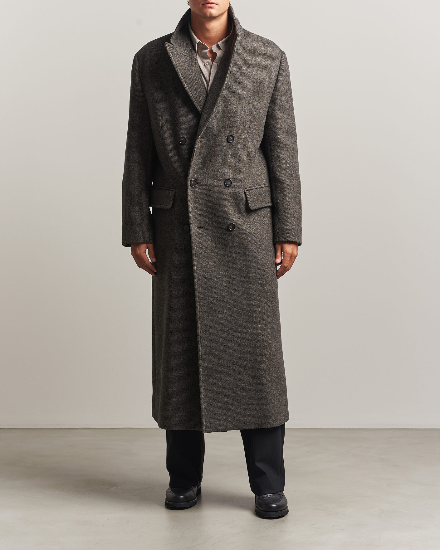 Herre | Jakker | Filippa K | Damian Wool Twill Coat Driftwood