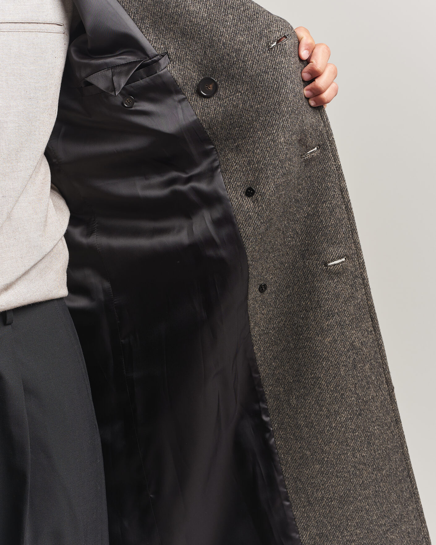 Herre | Jakker | Filippa K | Damian Wool Twill Coat Driftwood