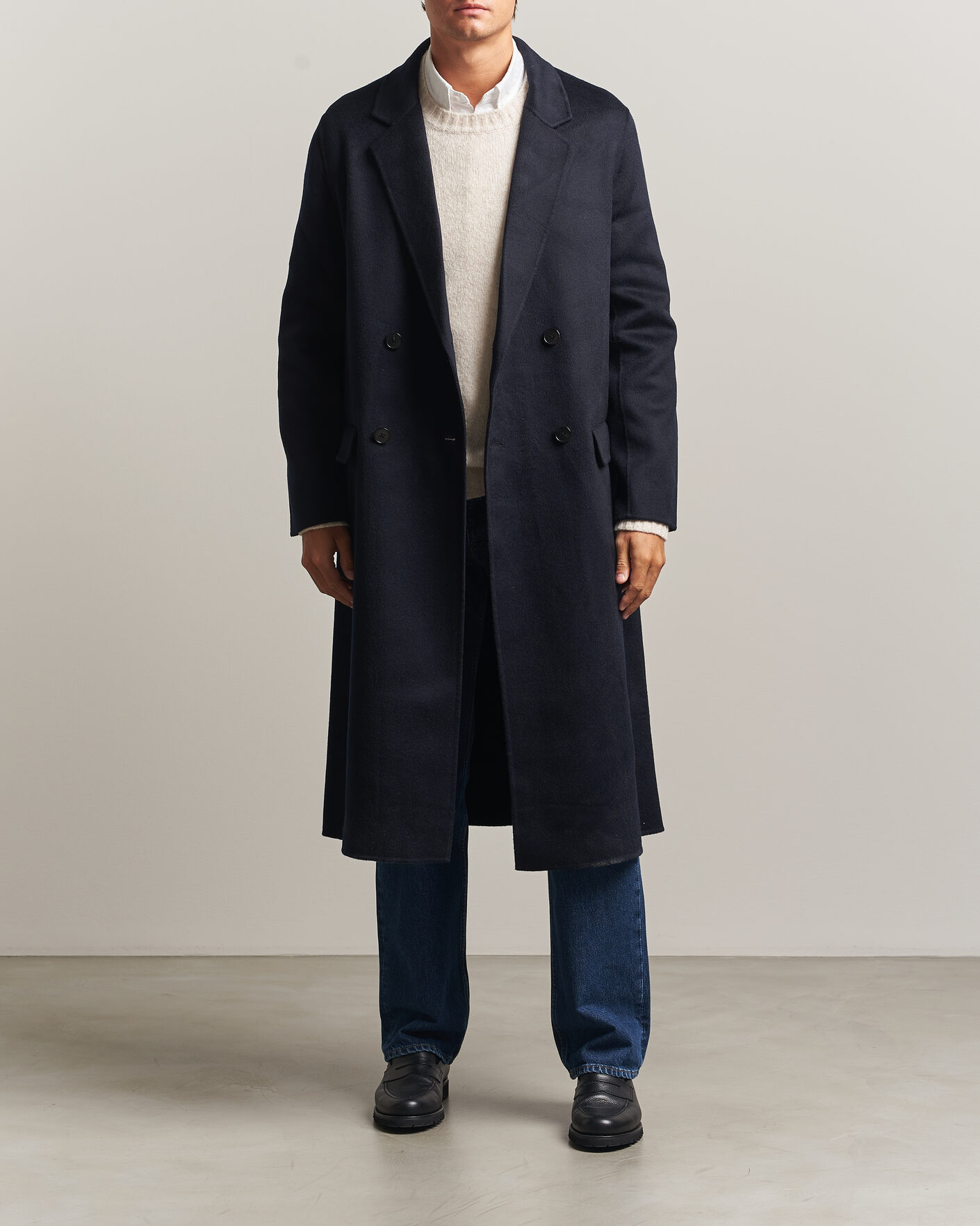 Herre | Jakker | Filippa K | Athens Wool Coat Navy