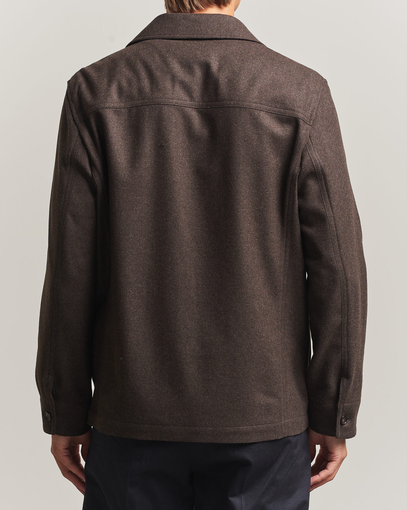 Herre | Skjorter | Filippa K | Taylor Flannel Overshirt Walnut Brown