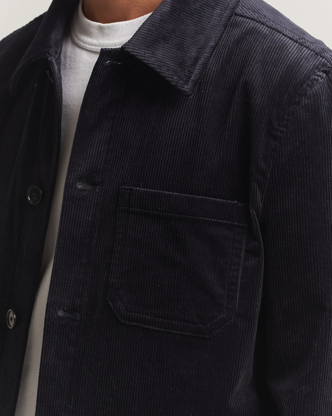 Herre | Skjorter | Filippa K | Taylor Corduroy Overshirt Navy