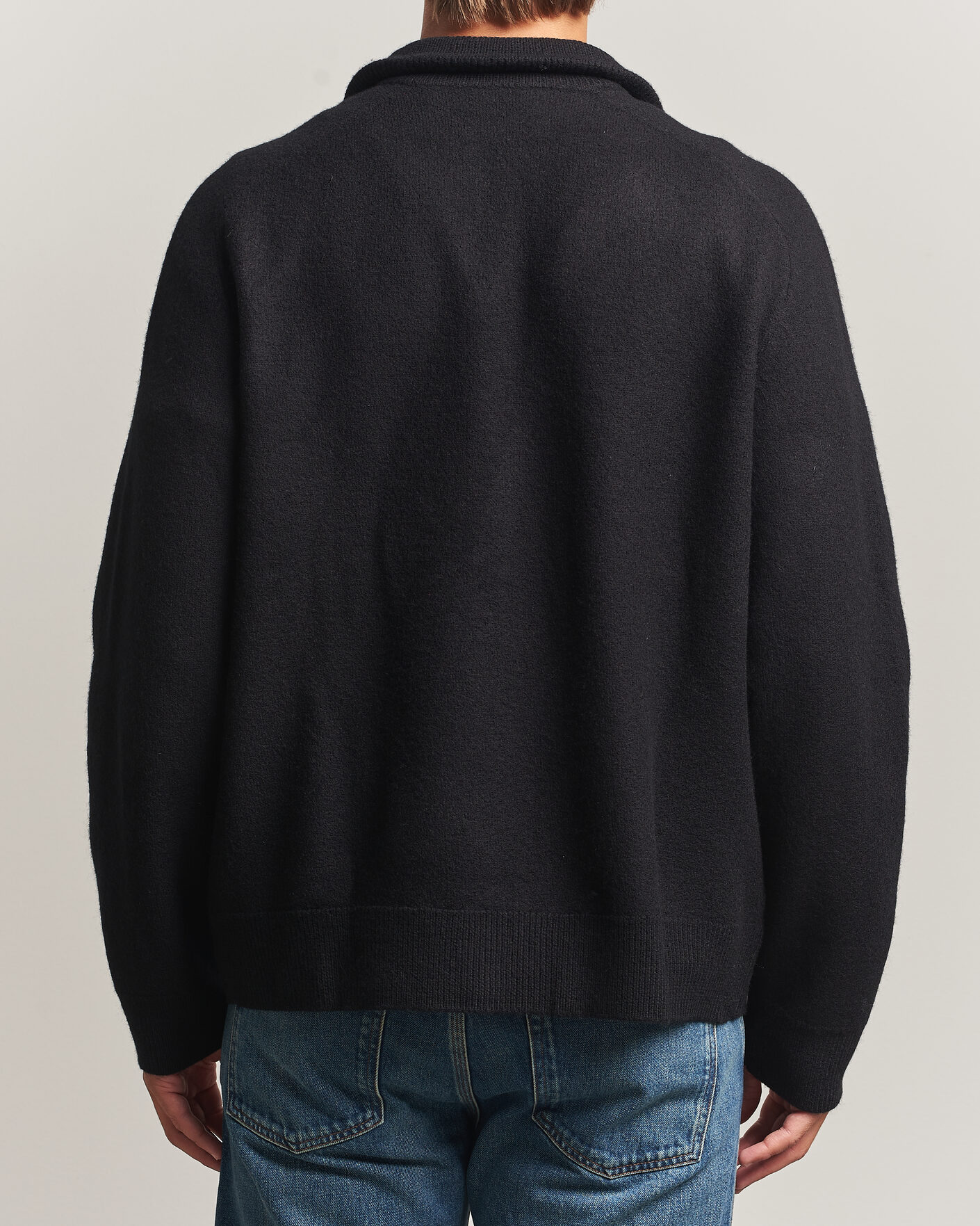 Herre | Gensere | Filippa K | Wool Knitted Cardigan Black