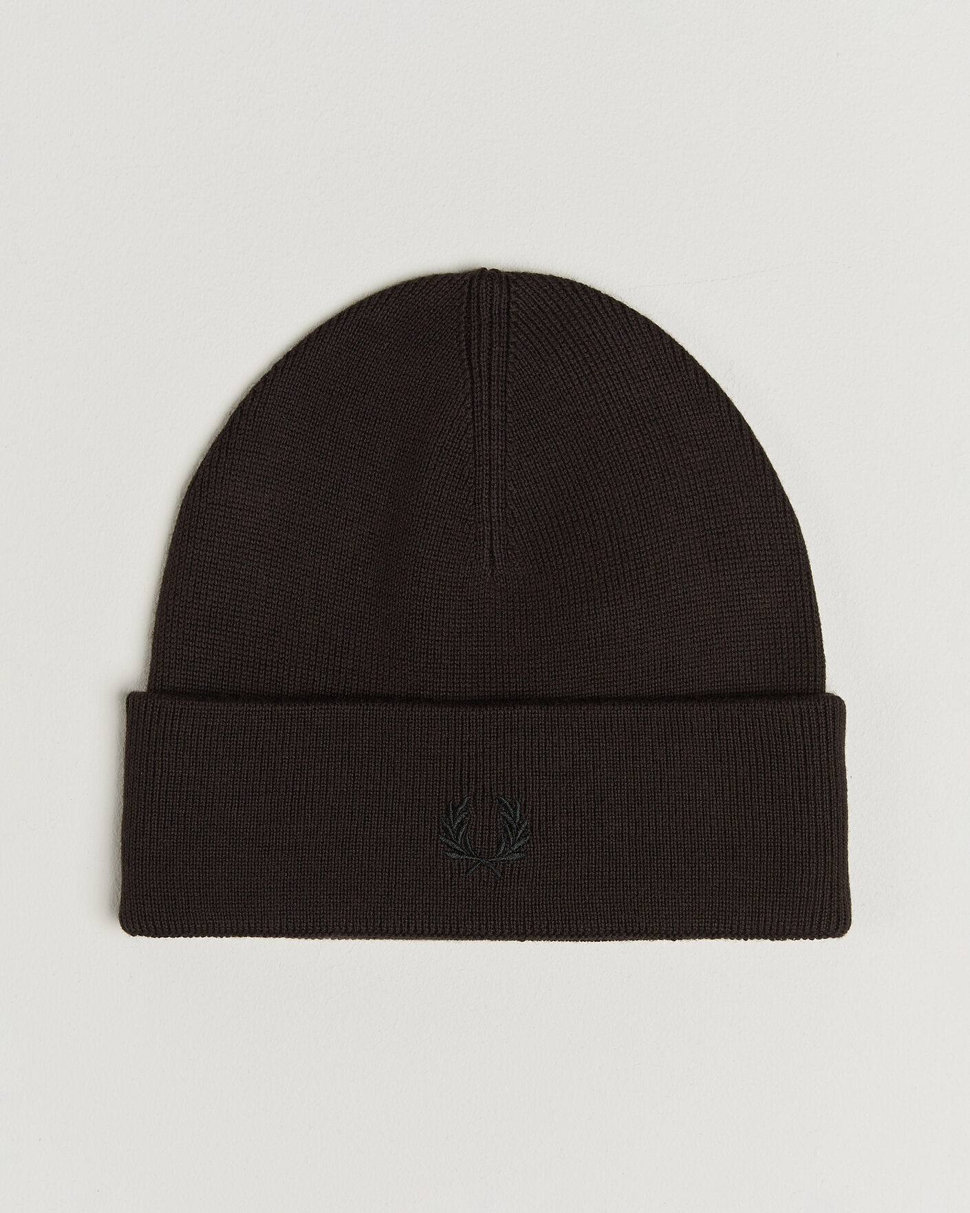 Herre | Luer | Fred Perry | Merino Wool Beanie Rich Brown