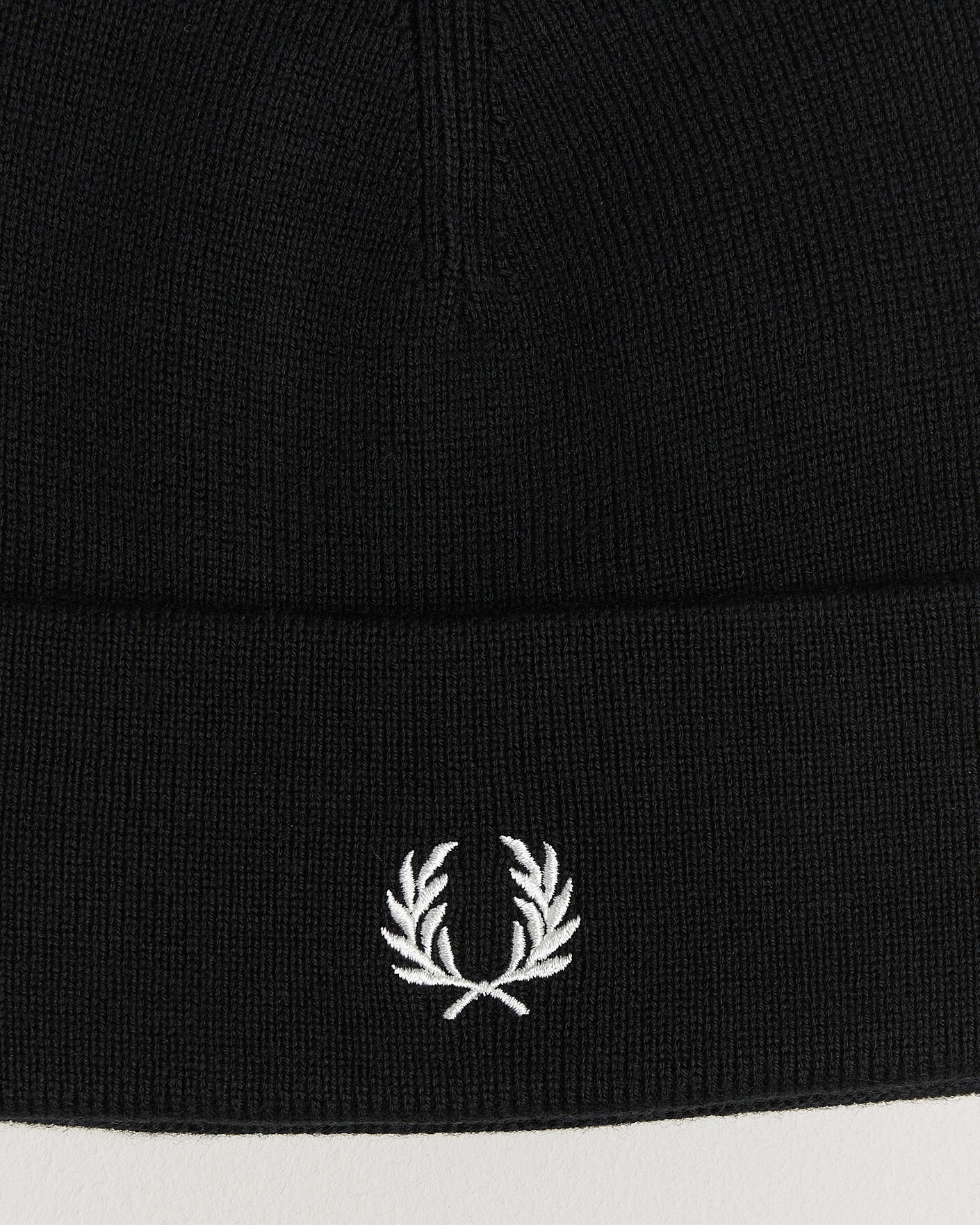 Herre | Luer | Fred Perry | Merino Wool Beanie Black