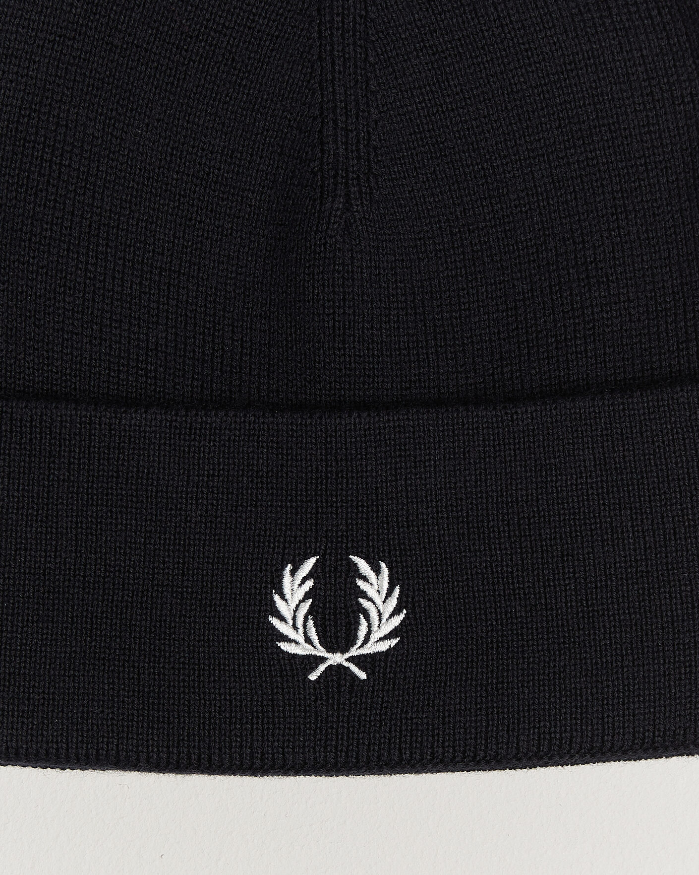 Herre | Luer | Fred Perry | Merino Wool Beanie Navy