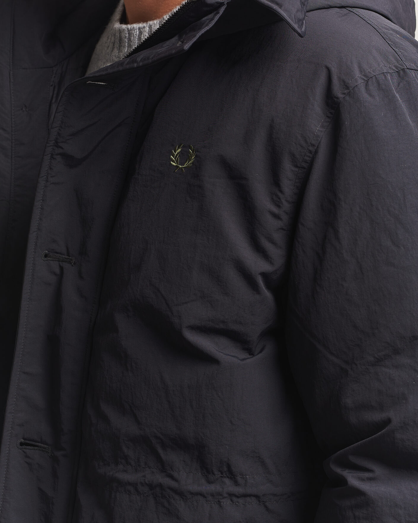 Herre | Jakker | Fred Perry | Padded Patch Pocket Parka Black