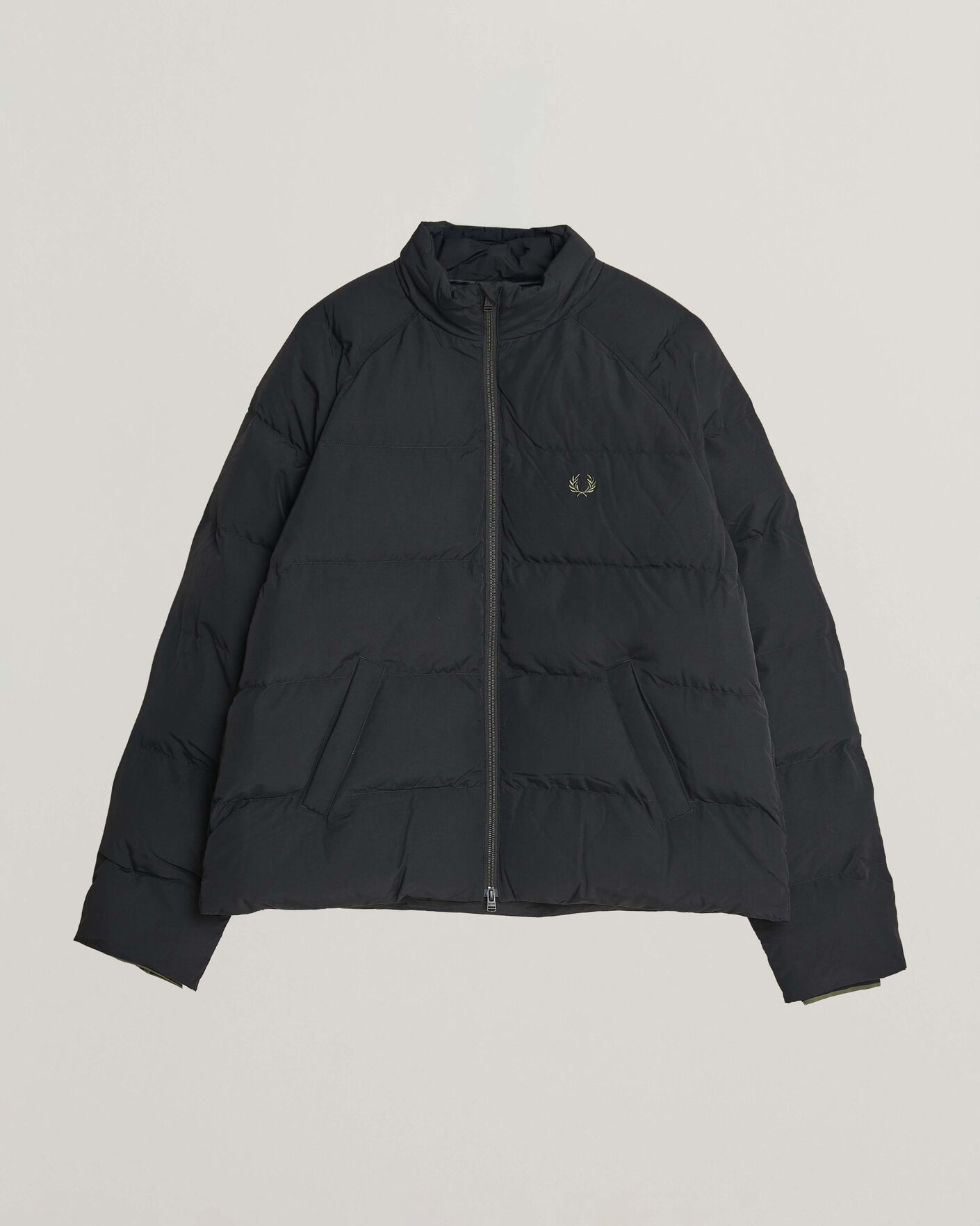 Herre | Jakker | Fred Perry | Raglan Sleeve Padded Jacket Black