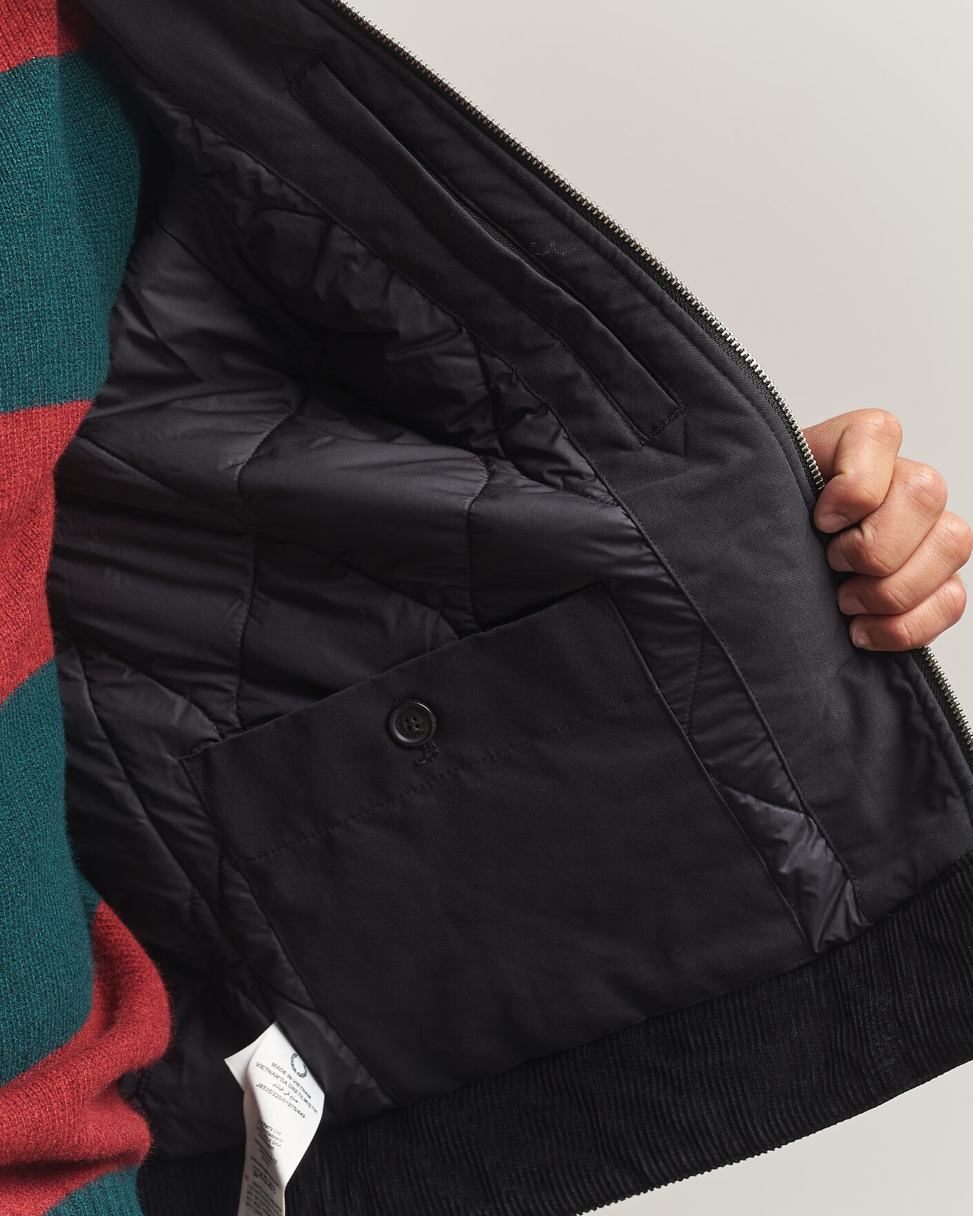 Herre | Jakker | Fred Perry | Cotton Caban Jacket Black