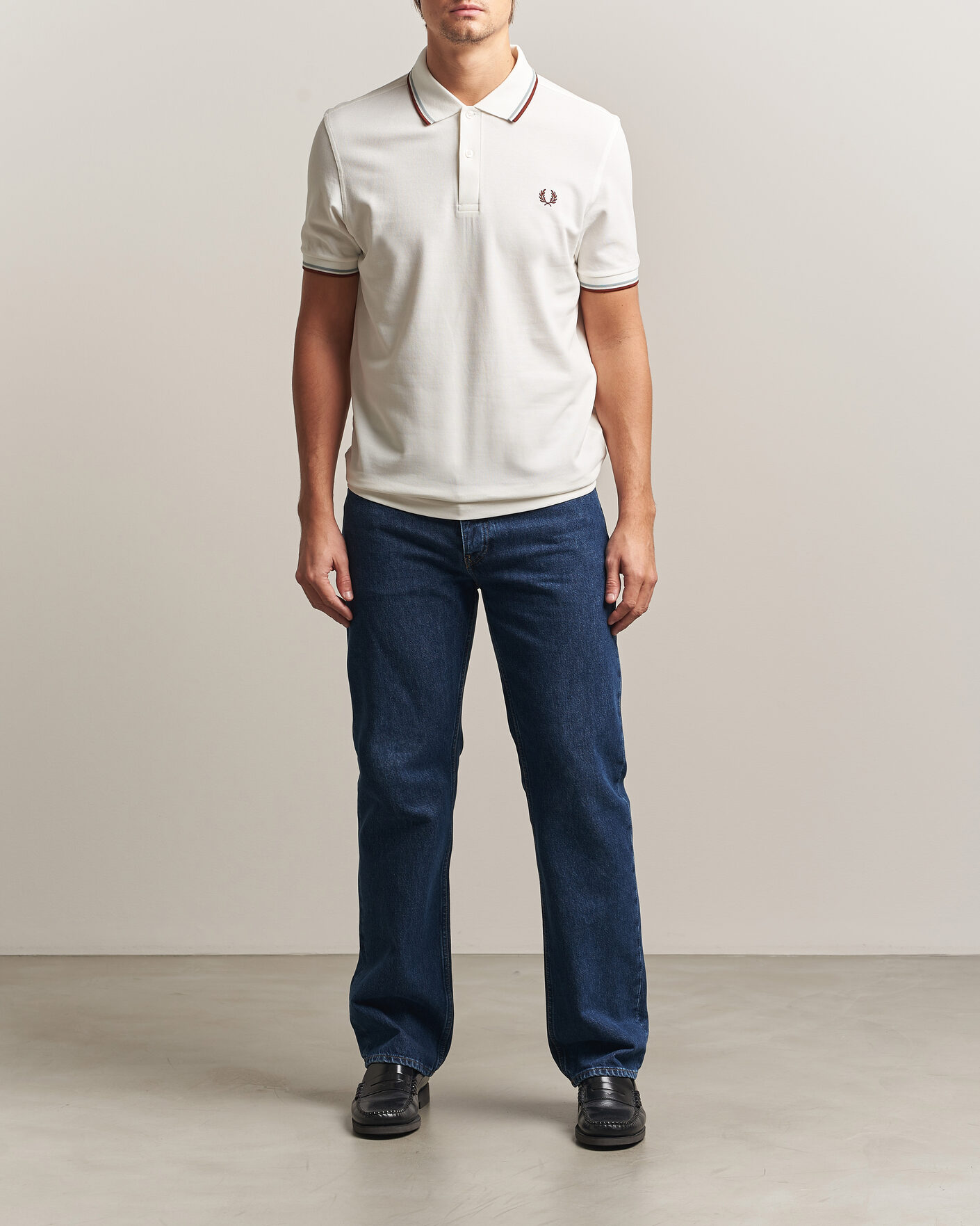 Herre | Pikéer | Fred Perry | Twin Tipped Polo Shirt Ecru