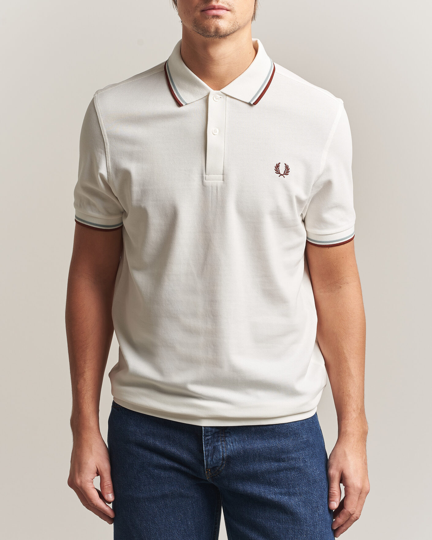 Herre | Pikéer | Fred Perry | Twin Tipped Polo Shirt Ecru