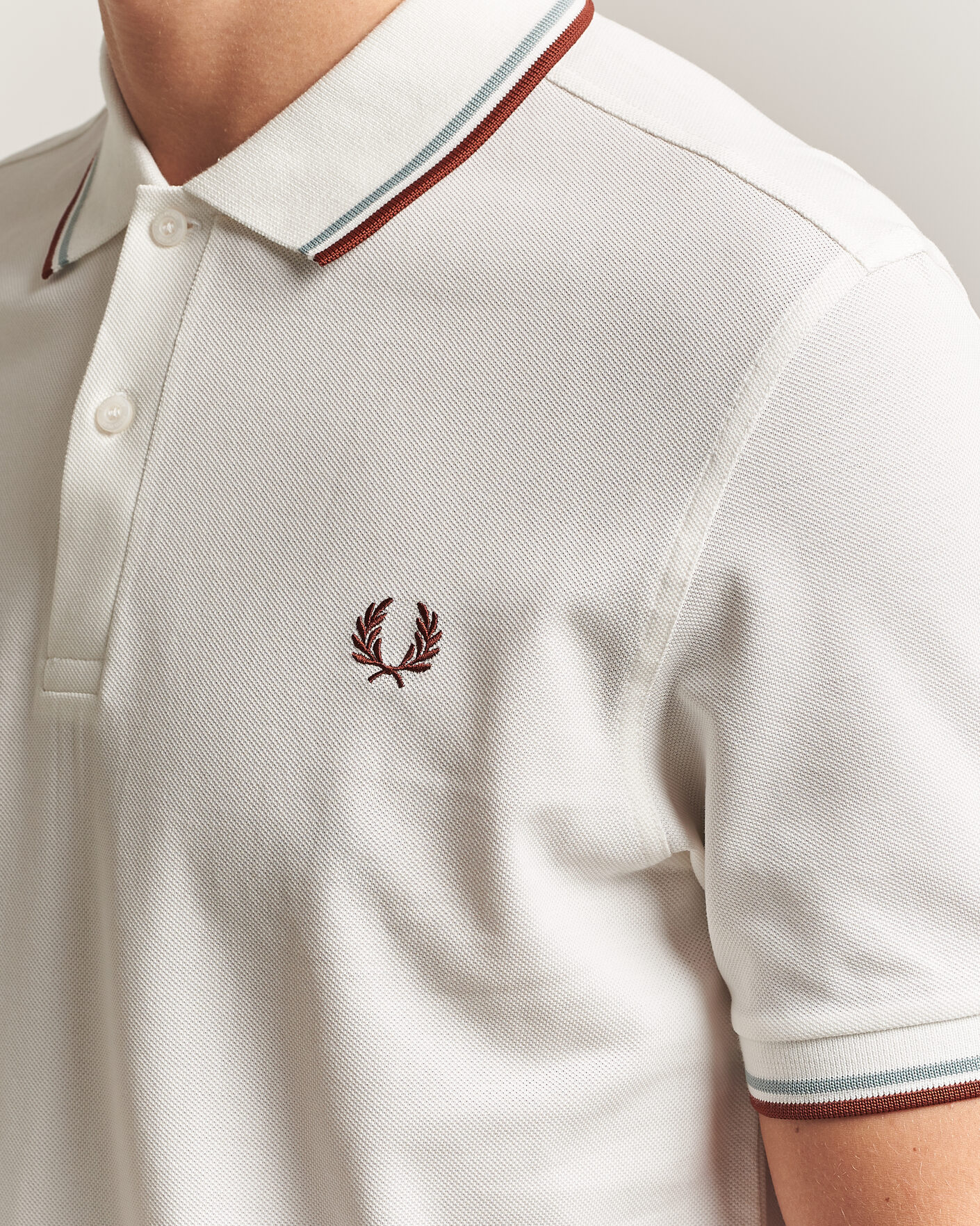 Herre | Pikéer | Fred Perry | Twin Tipped Polo Shirt Ecru
