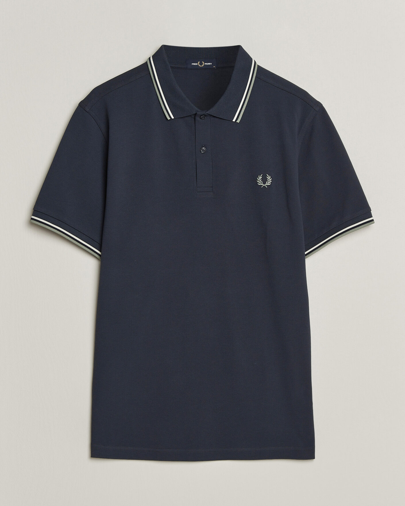 Herre | Pikéer | Fred Perry | Twin Tipped Polo Shirt Dark Airforce