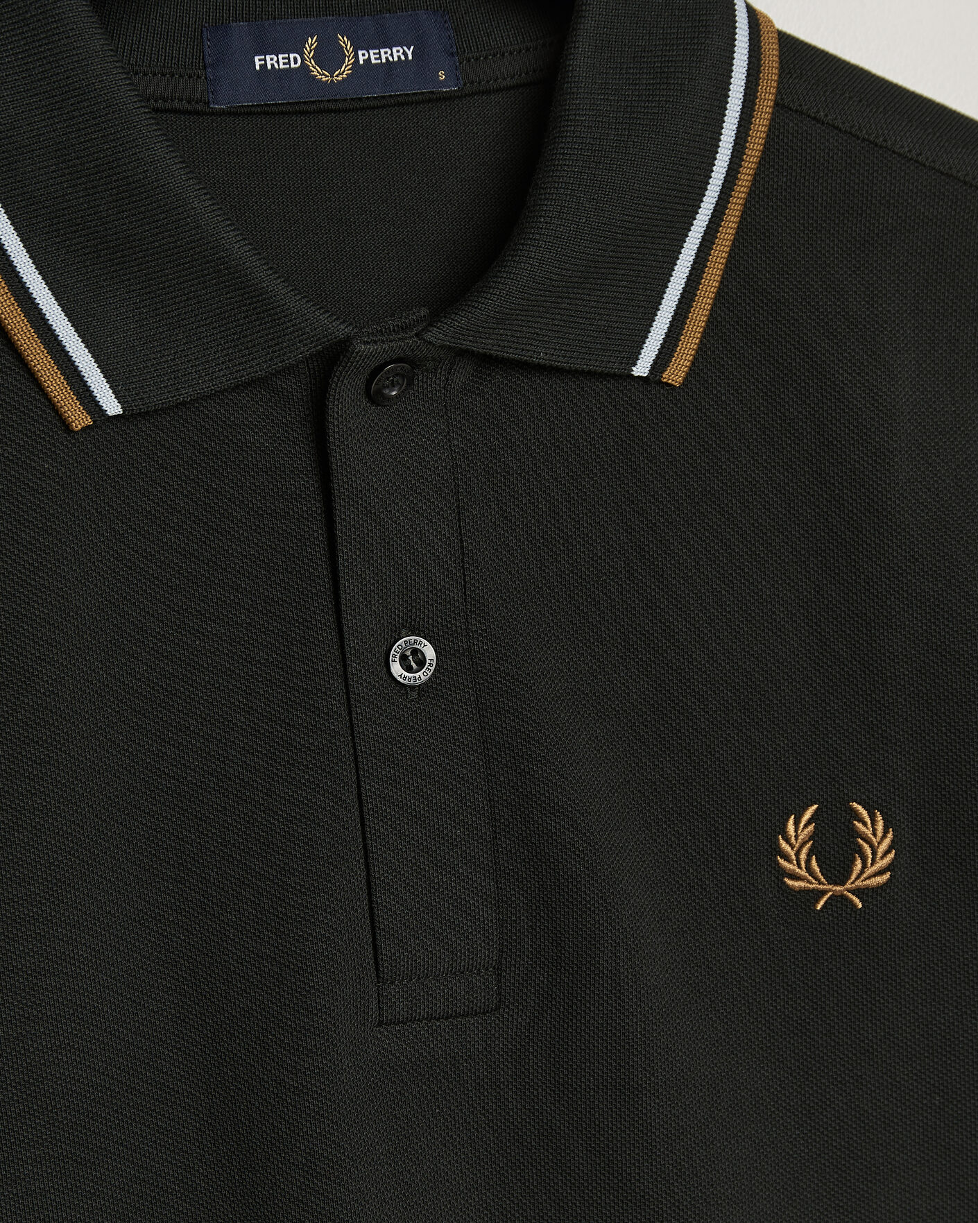 Herre | Pikéer | Fred Perry | Twin Tipped Polo Shirt Night Green