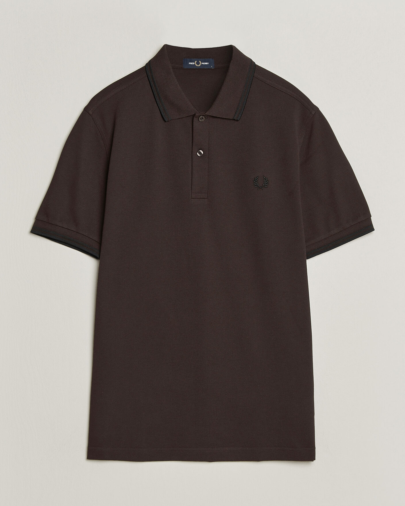 Herre | Pikéer | Fred Perry | Twin Tipped Polo Shirt Rich Brown