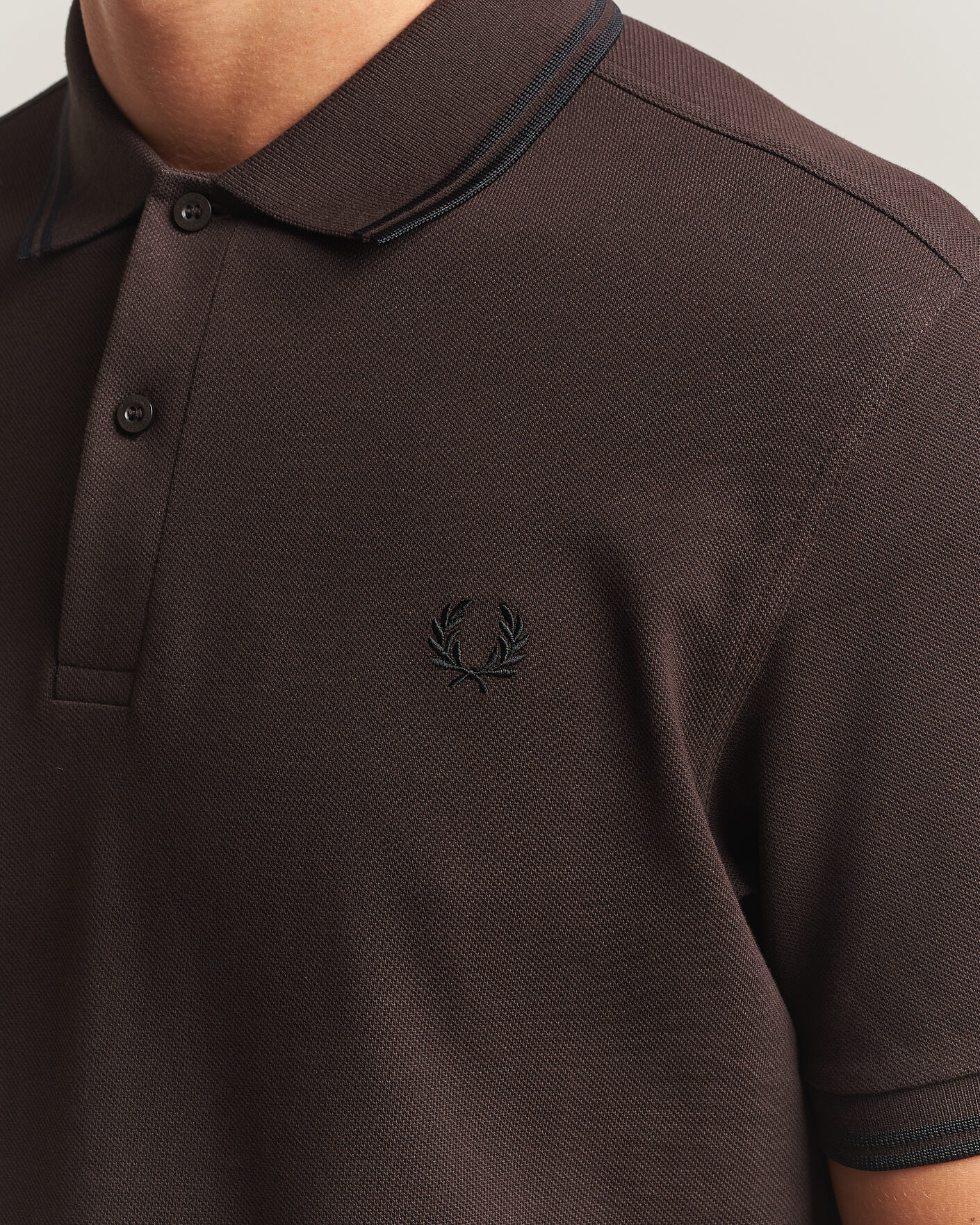 Herre | Pikéer | Fred Perry | Twin Tipped Polo Shirt Rich Brown