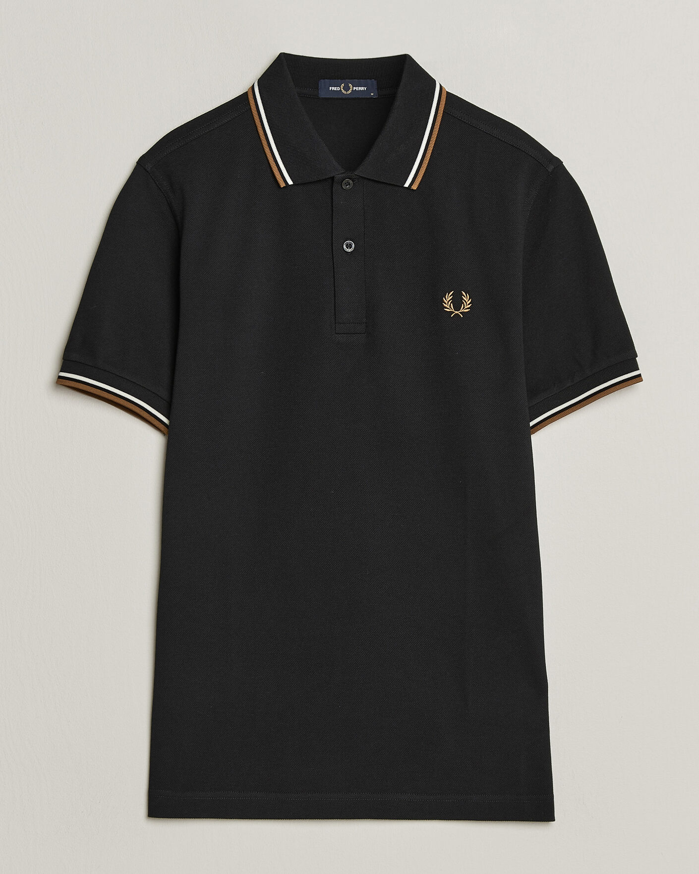 Herre | Pikéer | Fred Perry | Twin Tipped Polo Shirt Black
