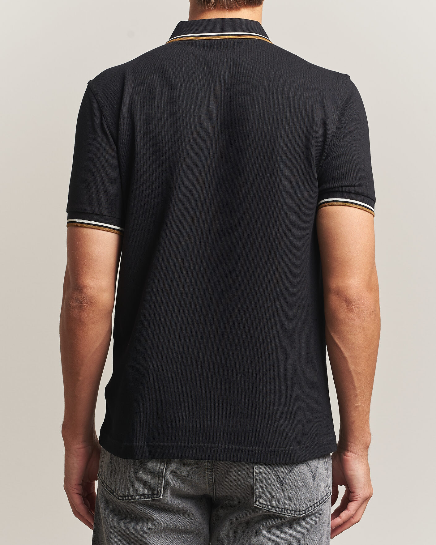 Herre | Pikéer | Fred Perry | Twin Tipped Polo Shirt Black