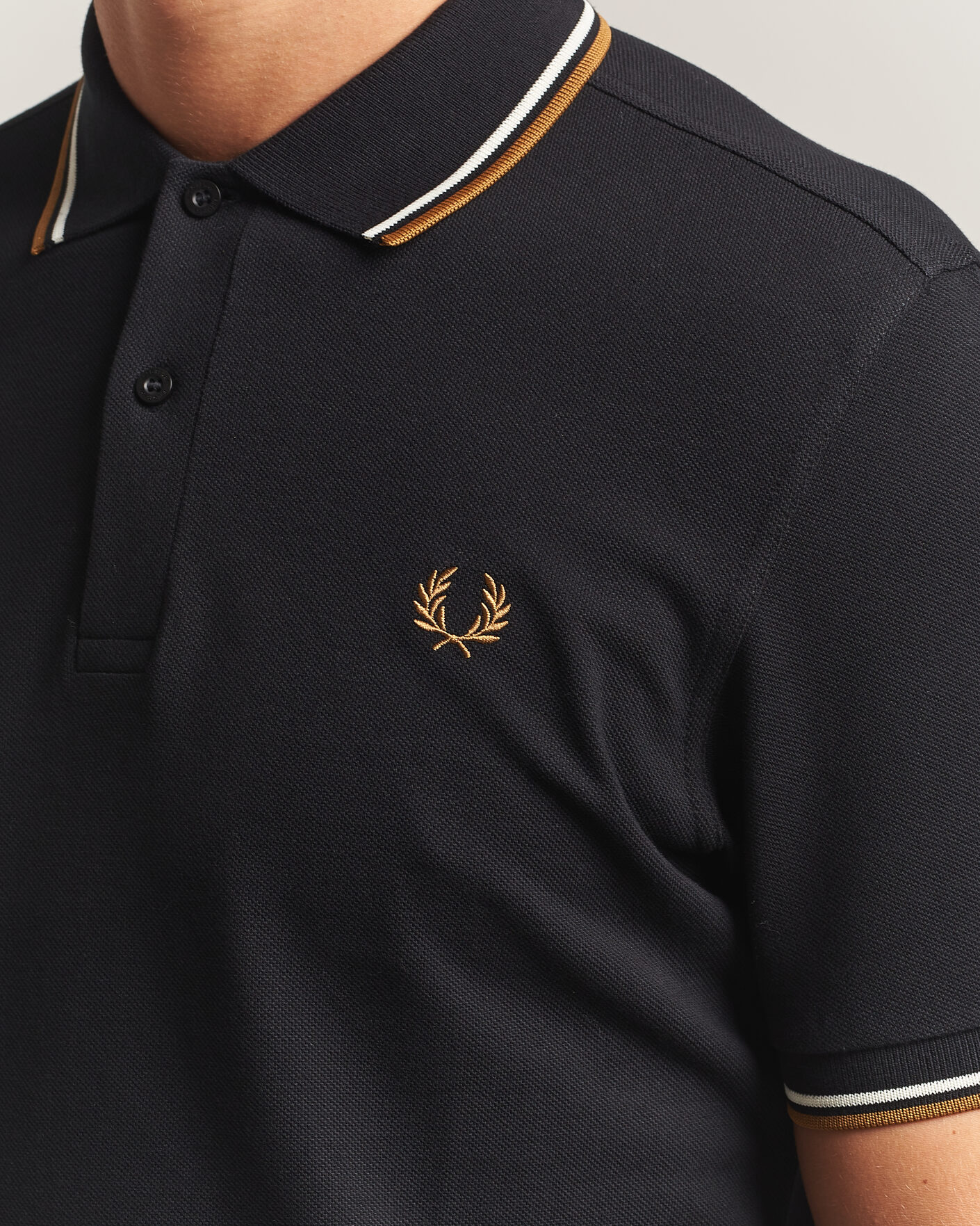 Herre | Pikéer | Fred Perry | Twin Tipped Polo Shirt Black
