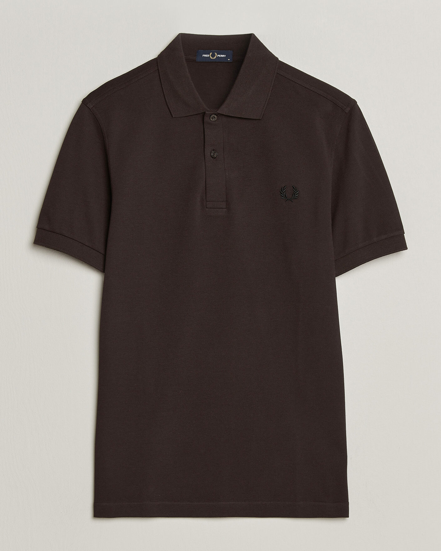 Herre | Pikéer | Fred Perry | Plain Polo Shirt Night Rich Brown