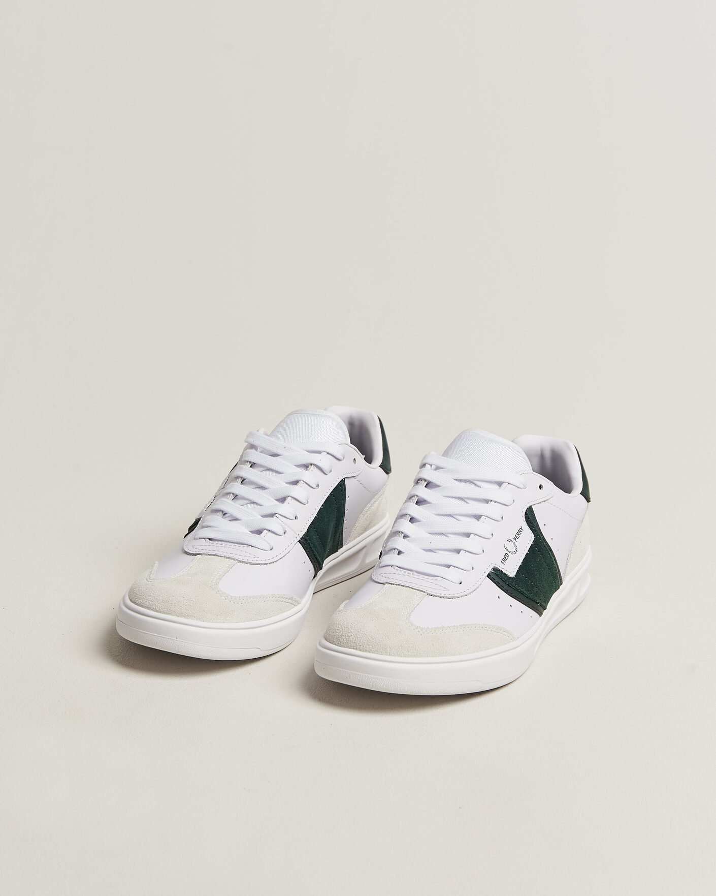 Herre | Sneakers | Fred Perry | B4 Leather/Suede Sneaker White