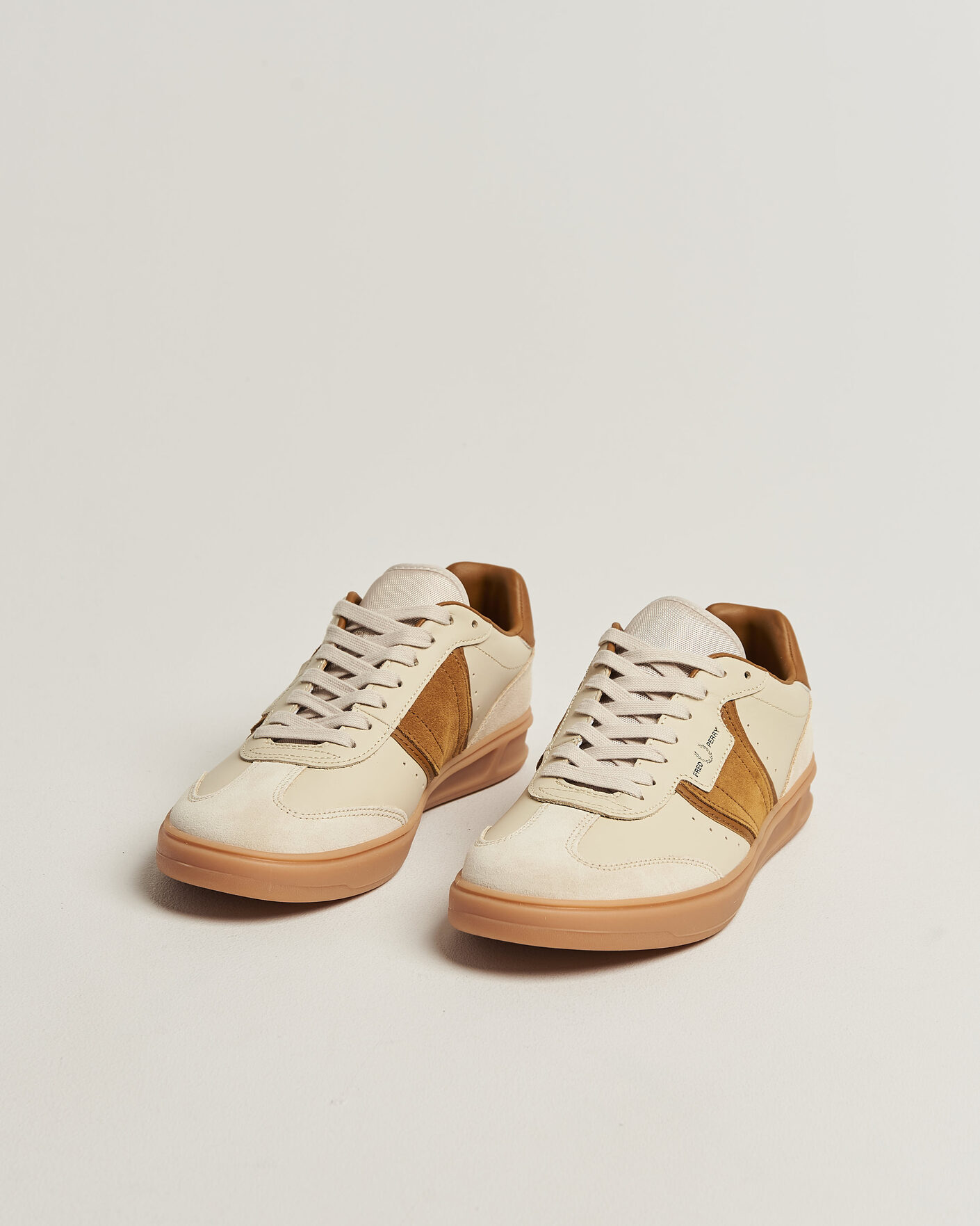 Herre | Sneakers | Fred Perry | B4 Leather/Suede Sneaker Oatmeal