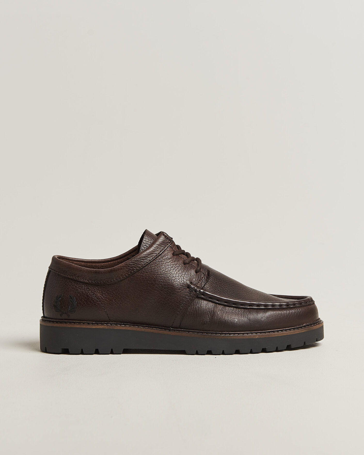 Herre | Derbys | Fred Perry | Kenny Grained Leather Derby Rich Brown