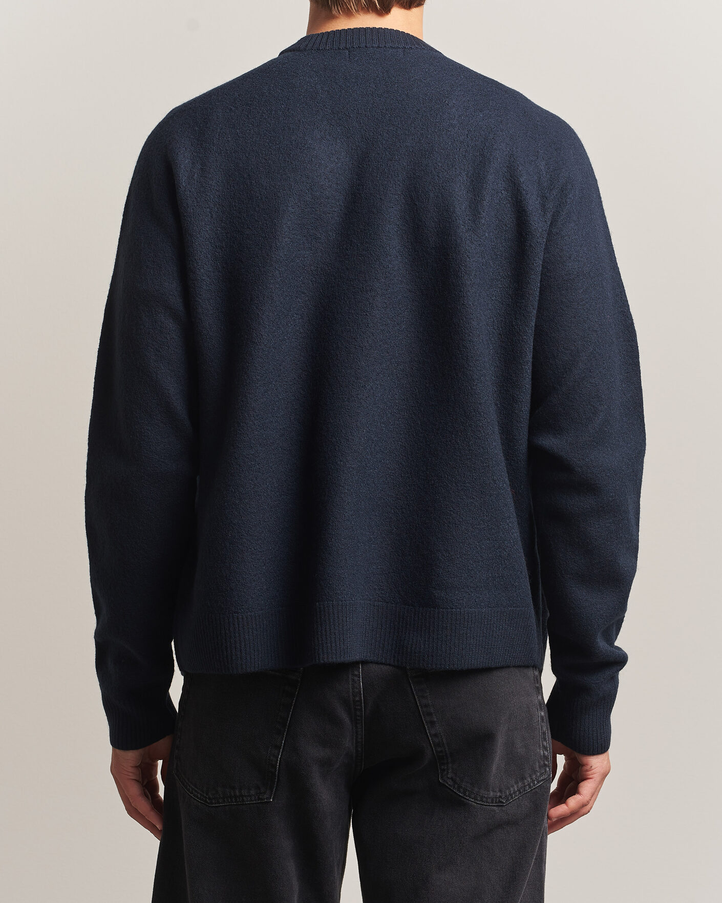 Herre | Gensere | Fred Perry | Wool Saddle Sleeve Cardigan Navy