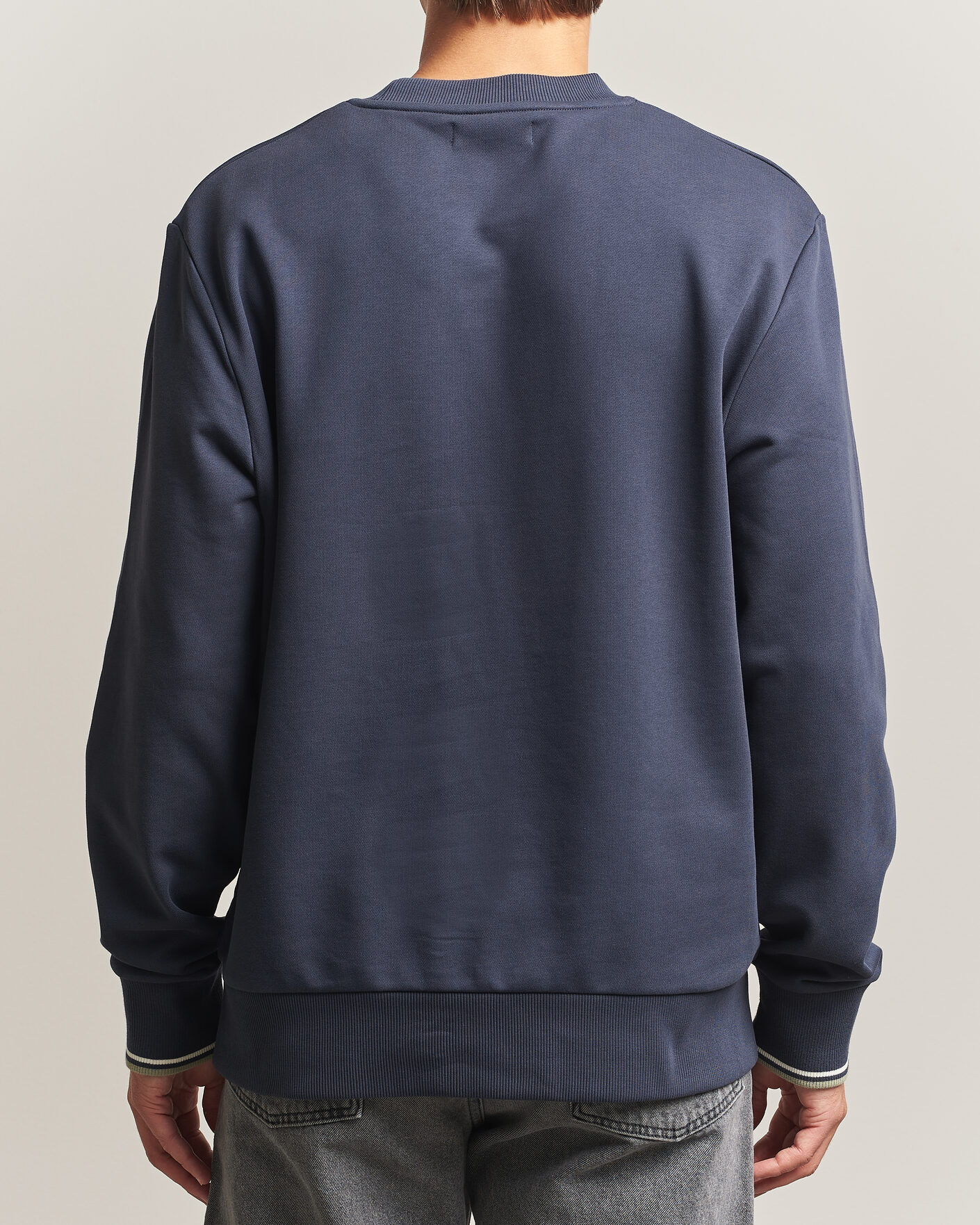 Herre | Gensere | Fred Perry | Crew Neck Sweatshirt Dark Airforce
