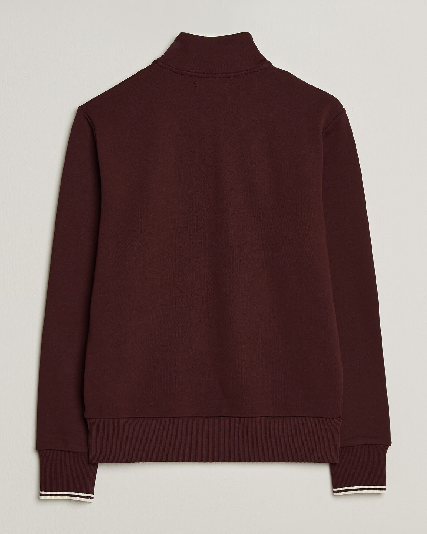 Herre | Gensere | Fred Perry | Half Zip Sweatshirt Oxblood