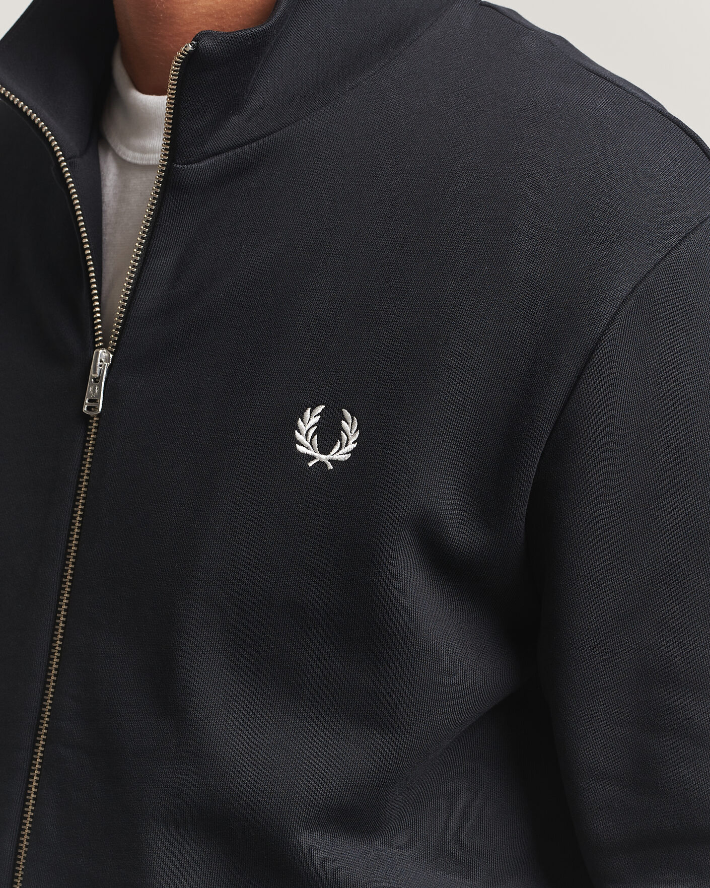 Herre | Gensere | Fred Perry | Full Zip Sweatshirt Black