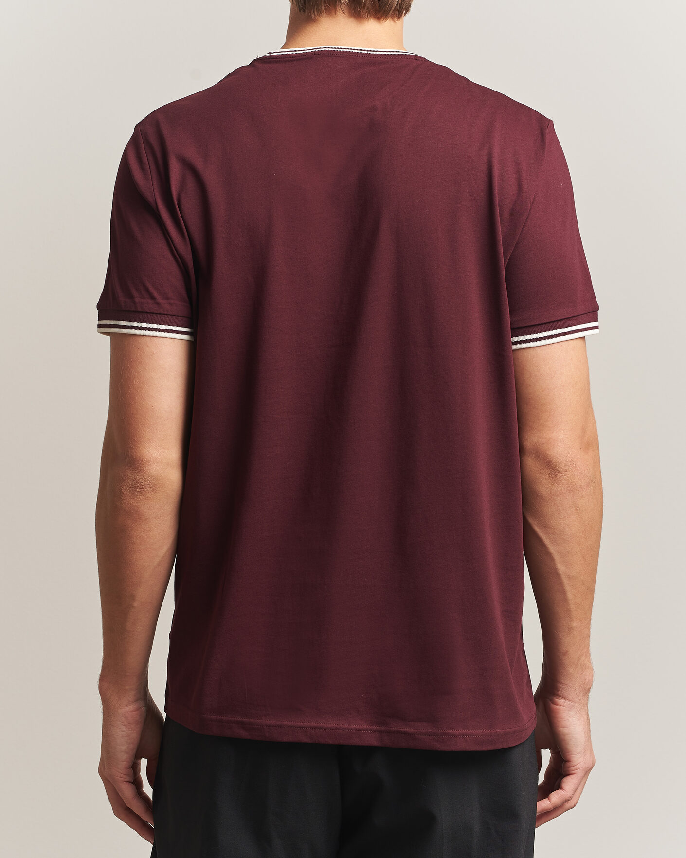 Herre | T-Shirts | Fred Perry | Twin Tipped T-Shirt Oxblood