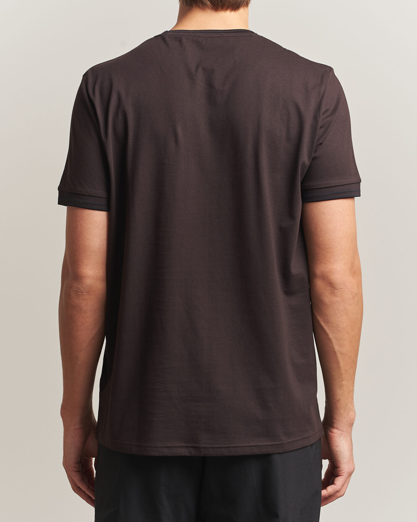 Herre | T-Shirts | Fred Perry | Twin Tipped T-Shirt Rich Brown