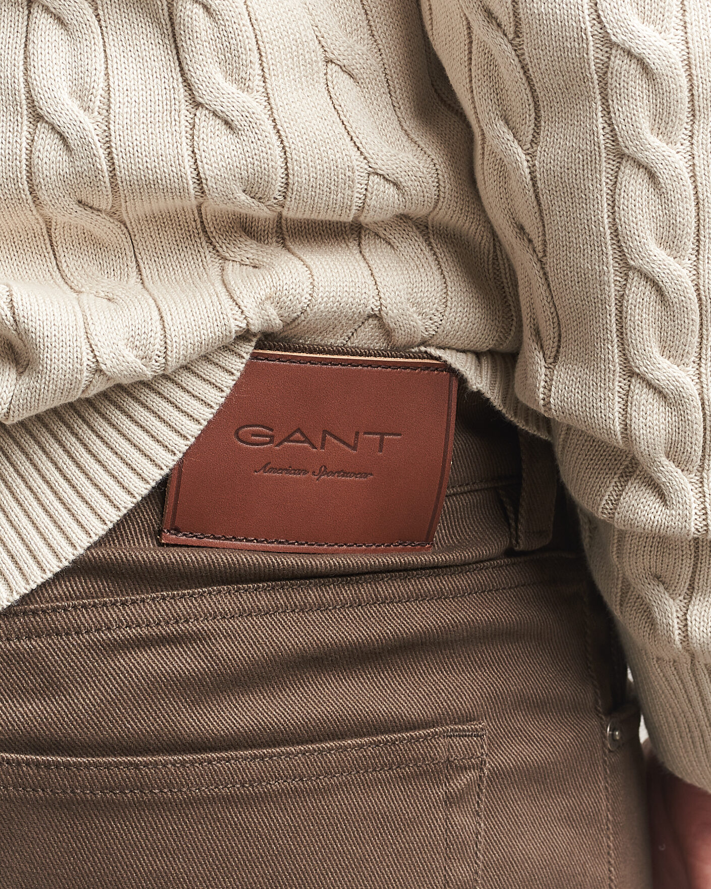 Herre | Bukser | Gant | Regular Fit Soft Twill 5-Pocket Pants Shadow Brown
