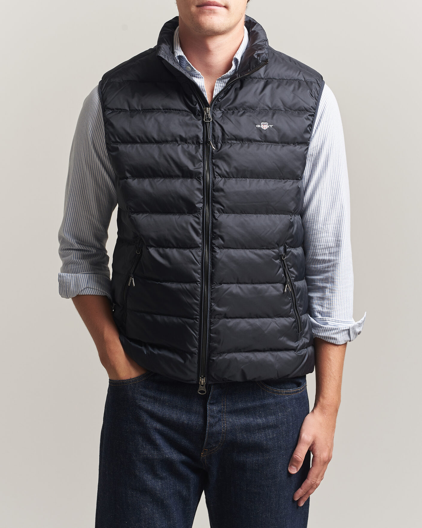 Herre | Vester | Gant | Light Down Vest Black