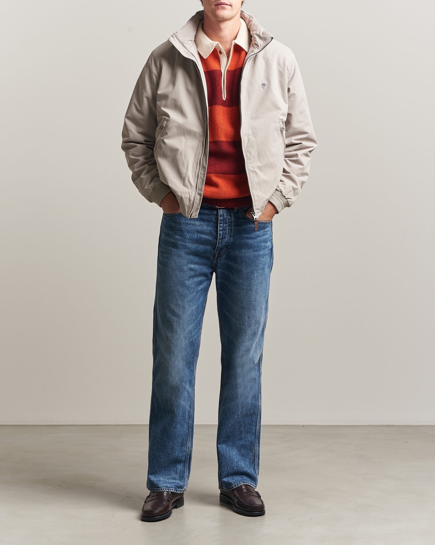 Herre | Jakker | Gant | Hampshire Jacket Mist Taupe