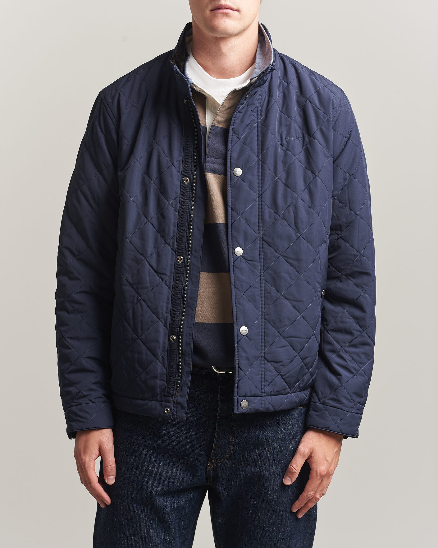 Herre | Jakker | Gant | Classic Quilted Jacket Evening Blue