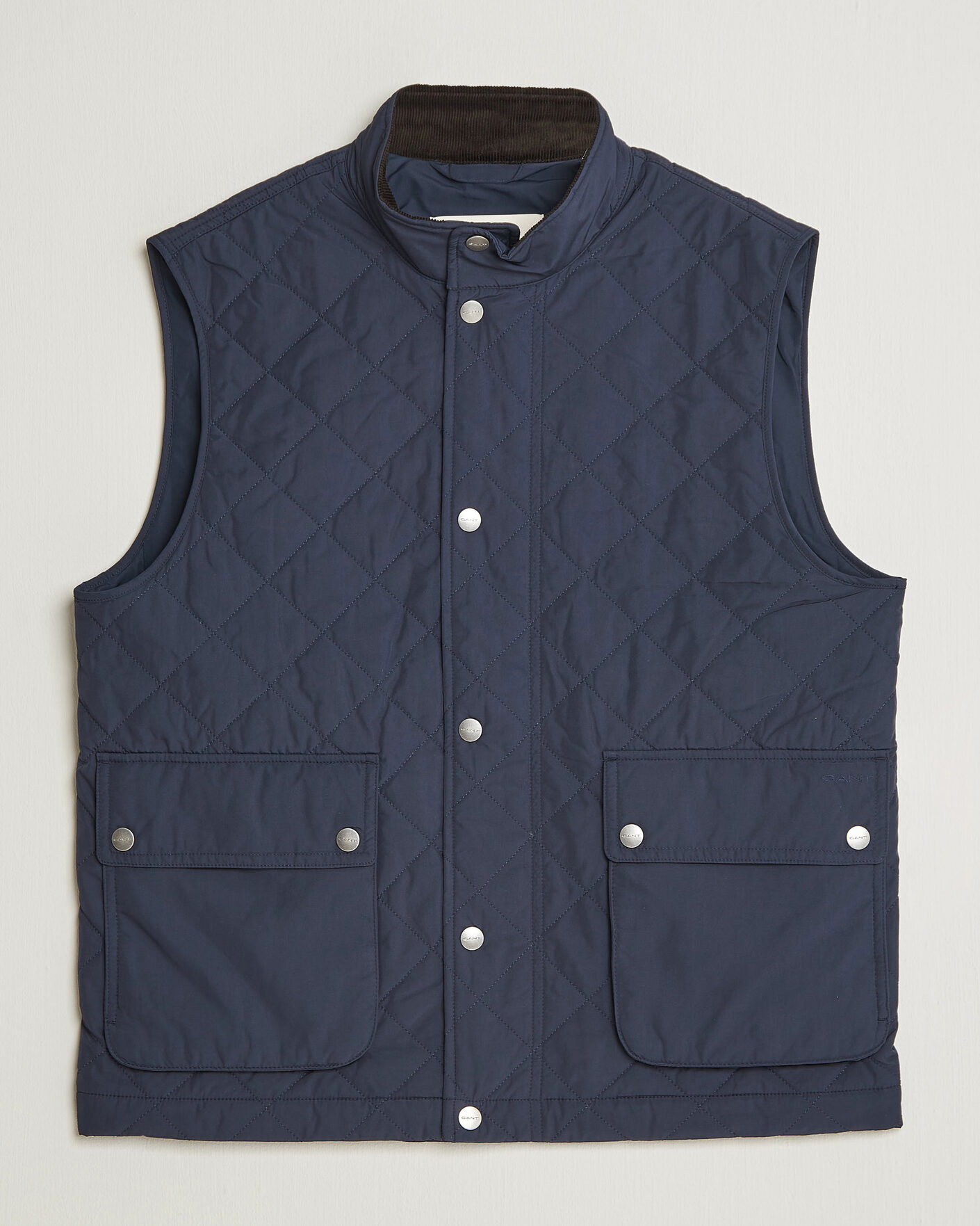 Herre | Vester | Gant | Classic Quilted Vest Evening Blue