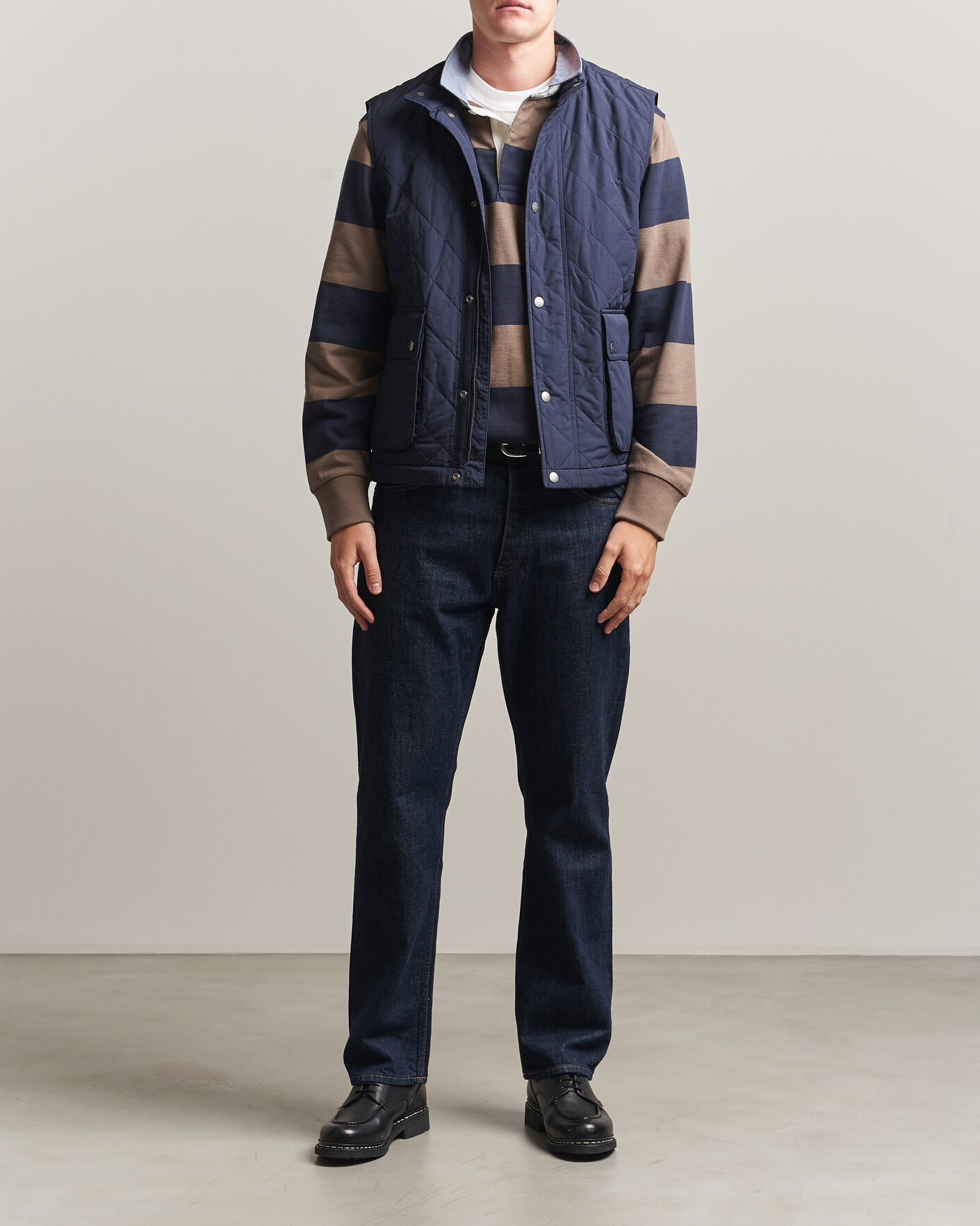Herre | Vester | Gant | Classic Quilted Vest Evening Blue