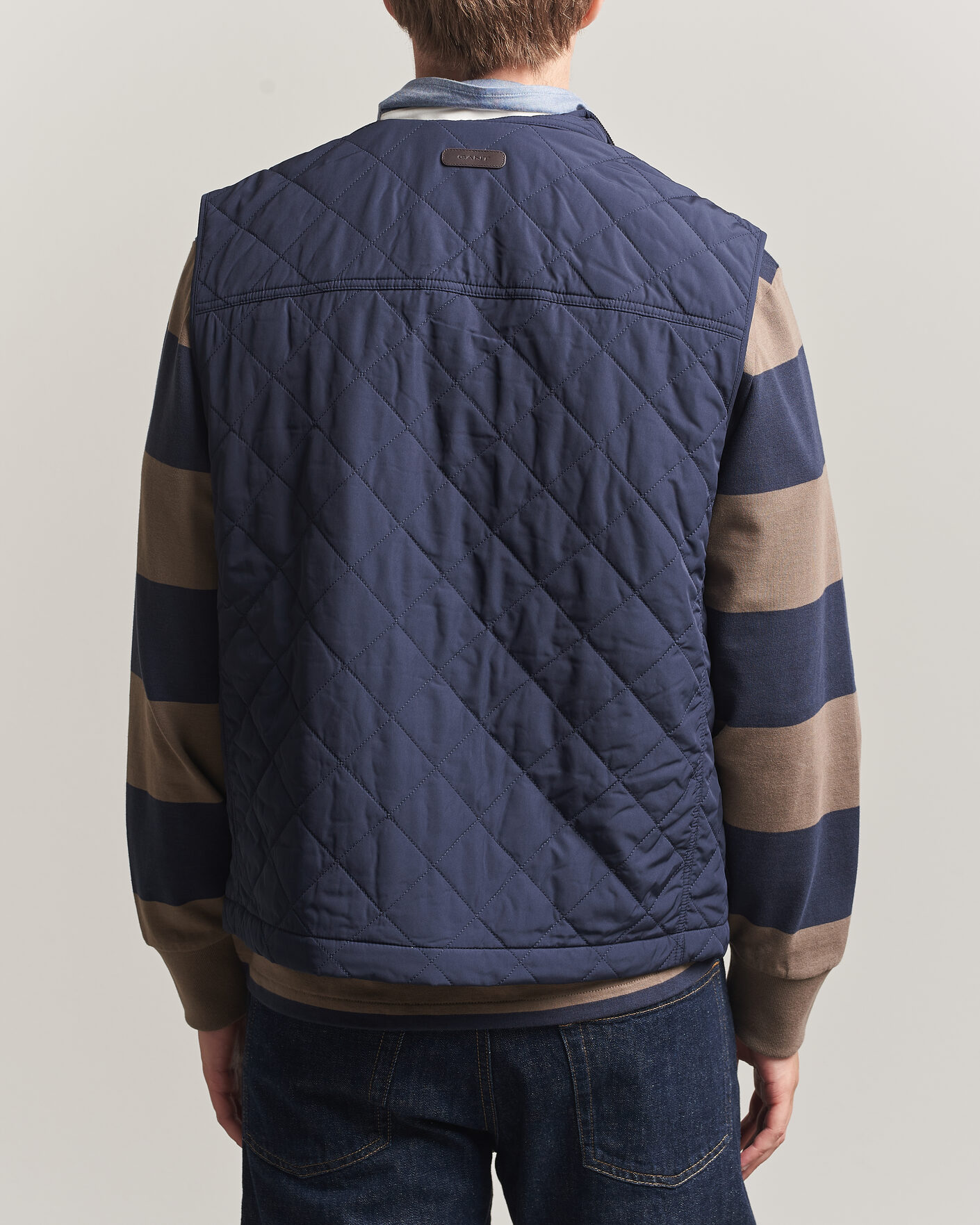 Herre | Vester | Gant | Classic Quilted Vest Evening Blue