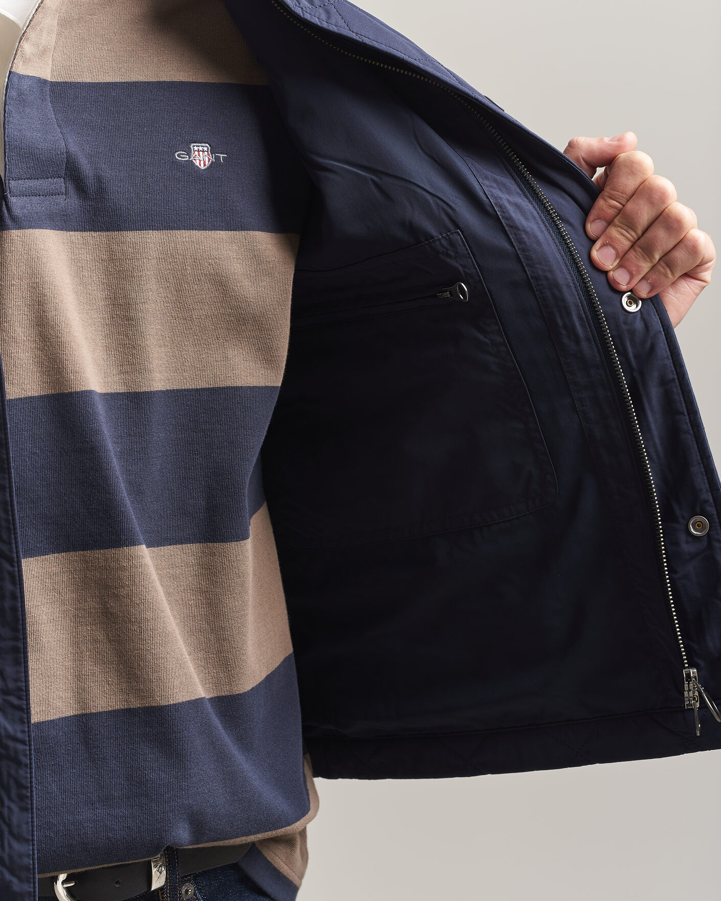 Herre | Vester | Gant | Classic Quilted Vest Evening Blue