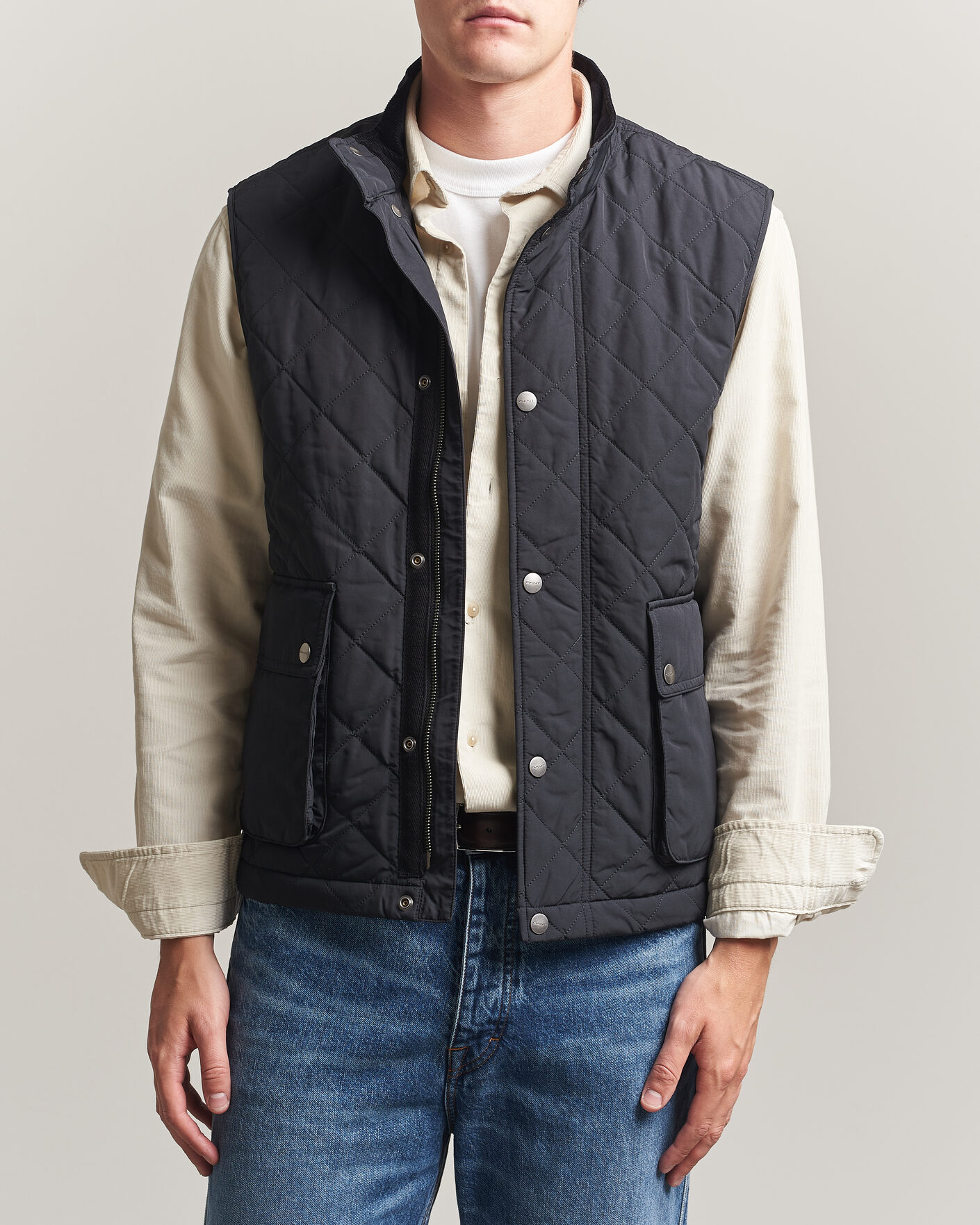 Herre | Vester | Gant | Classic Quilted Vest Black