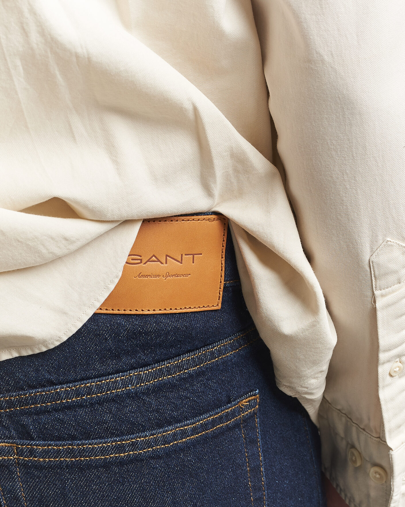 Herre | Jeans | Gant | Straight Fit Jeans Dark Blue
