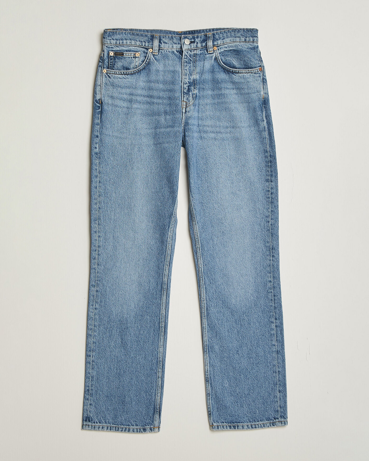 Herre | Jeans | Gant | Straight Fit Jeans Mid Blue Broken In
